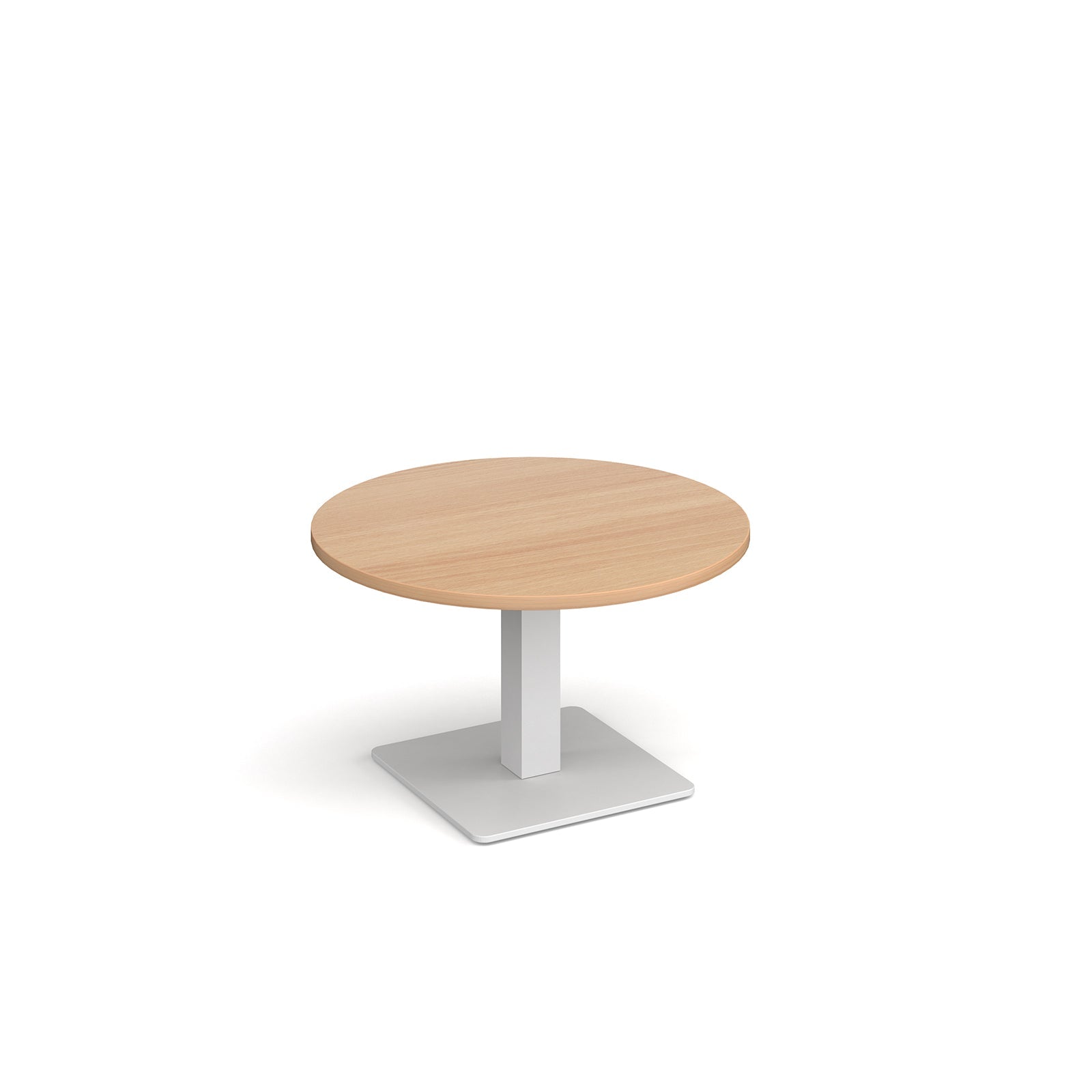 Brescia circular coffee table with flat square base