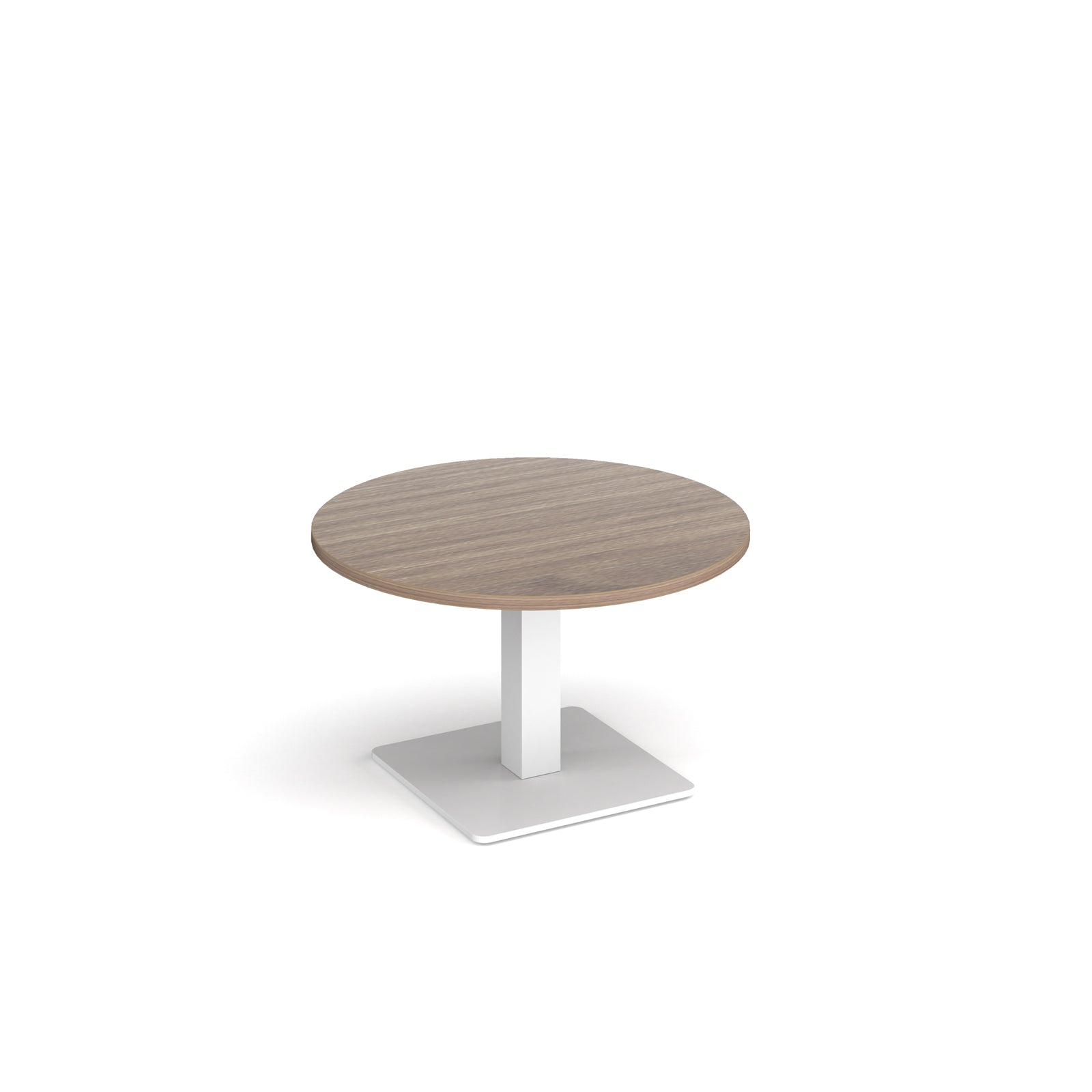 Brescia circular coffee table with flat square base