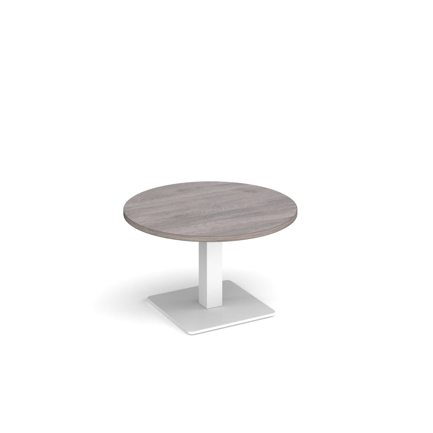 Brescia circular coffee table with flat square base