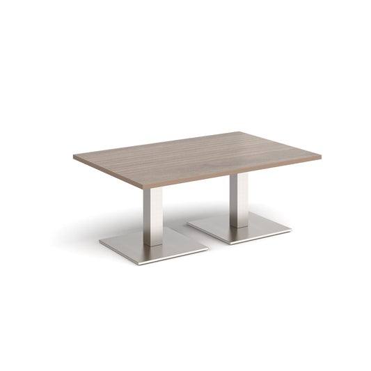Brescia rectangular coffee table with square bases