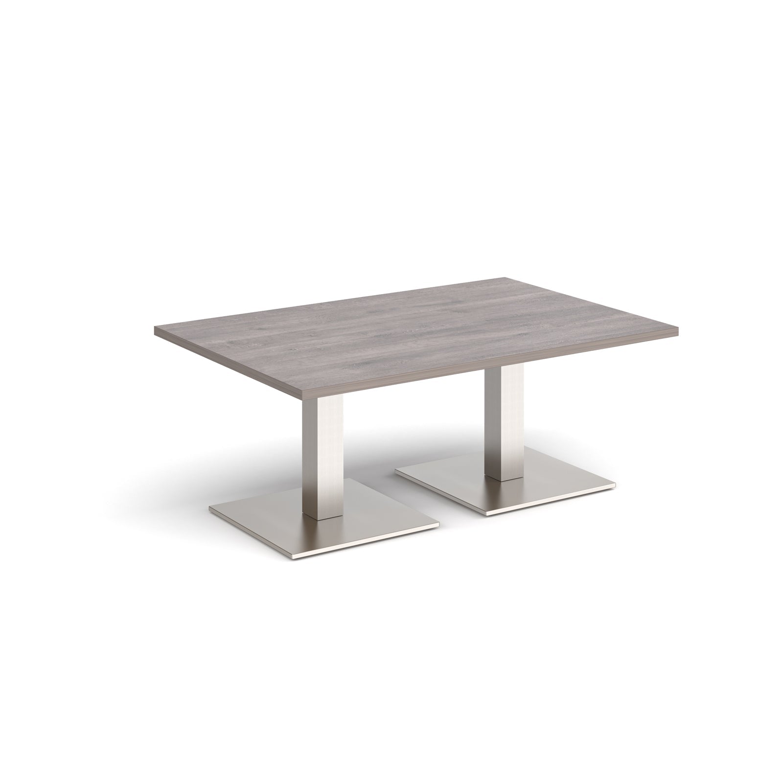 Brescia rectangular coffee table with square bases