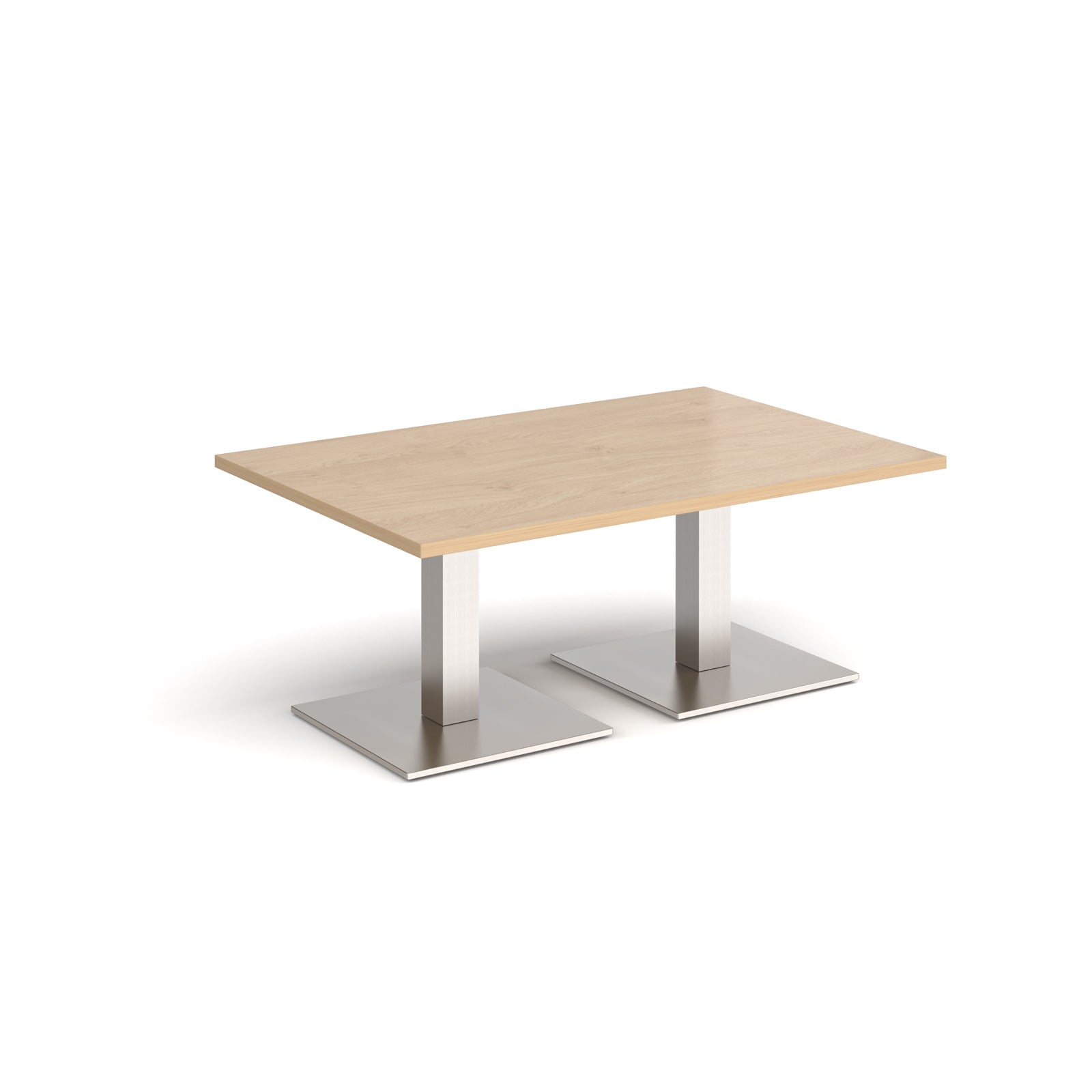 Brescia rectangular coffee table with square bases