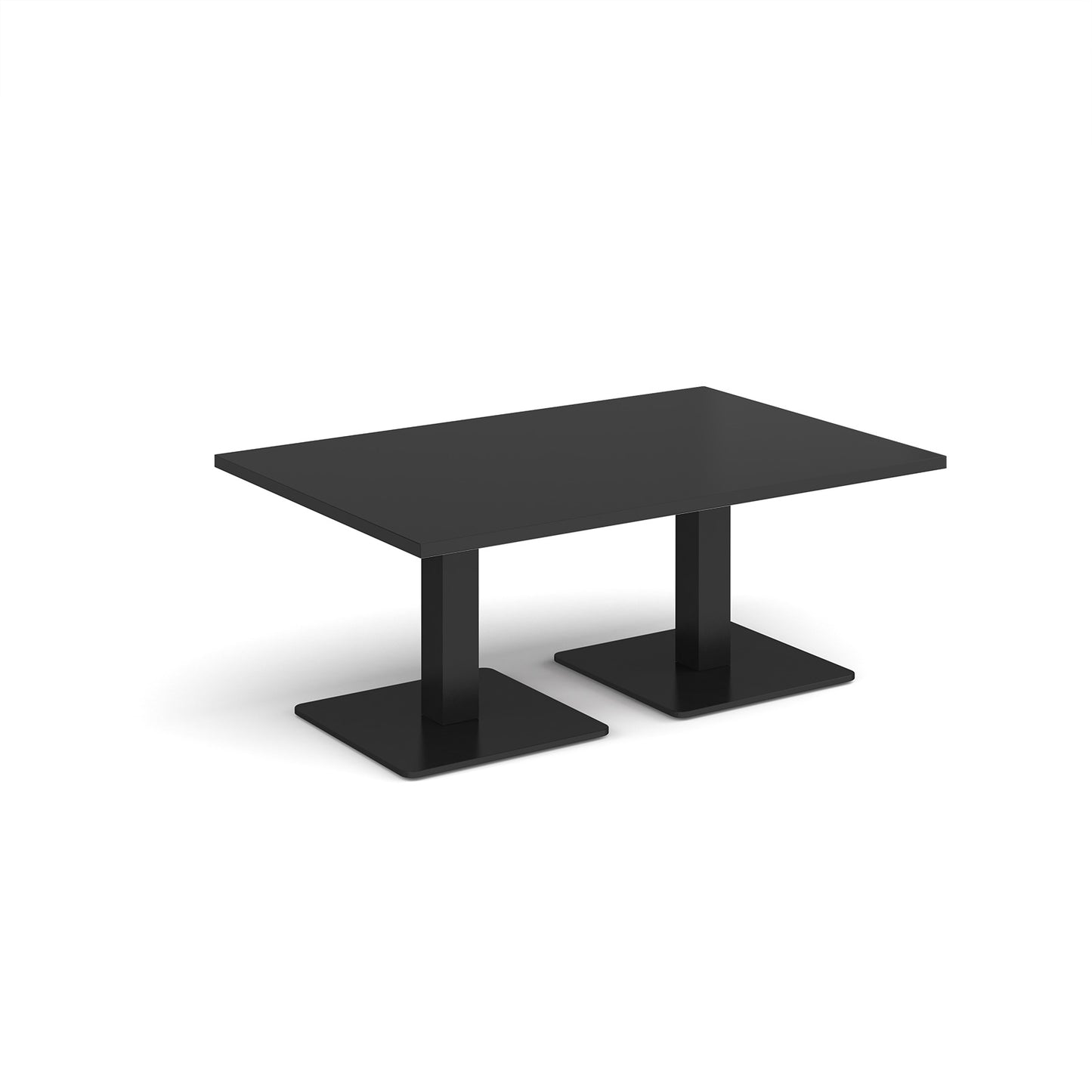 Brescia rectangular coffee table with square bases