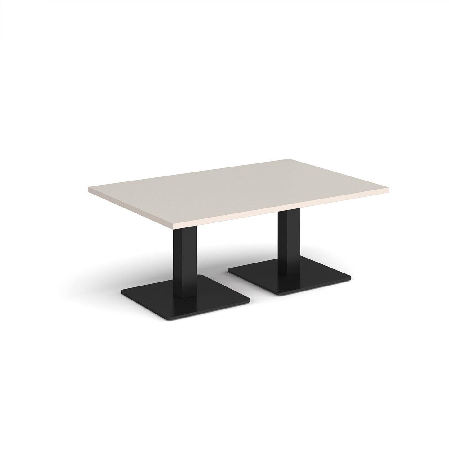 Brescia rectangular coffee table with square bases