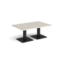Brescia rectangular coffee table with square bases