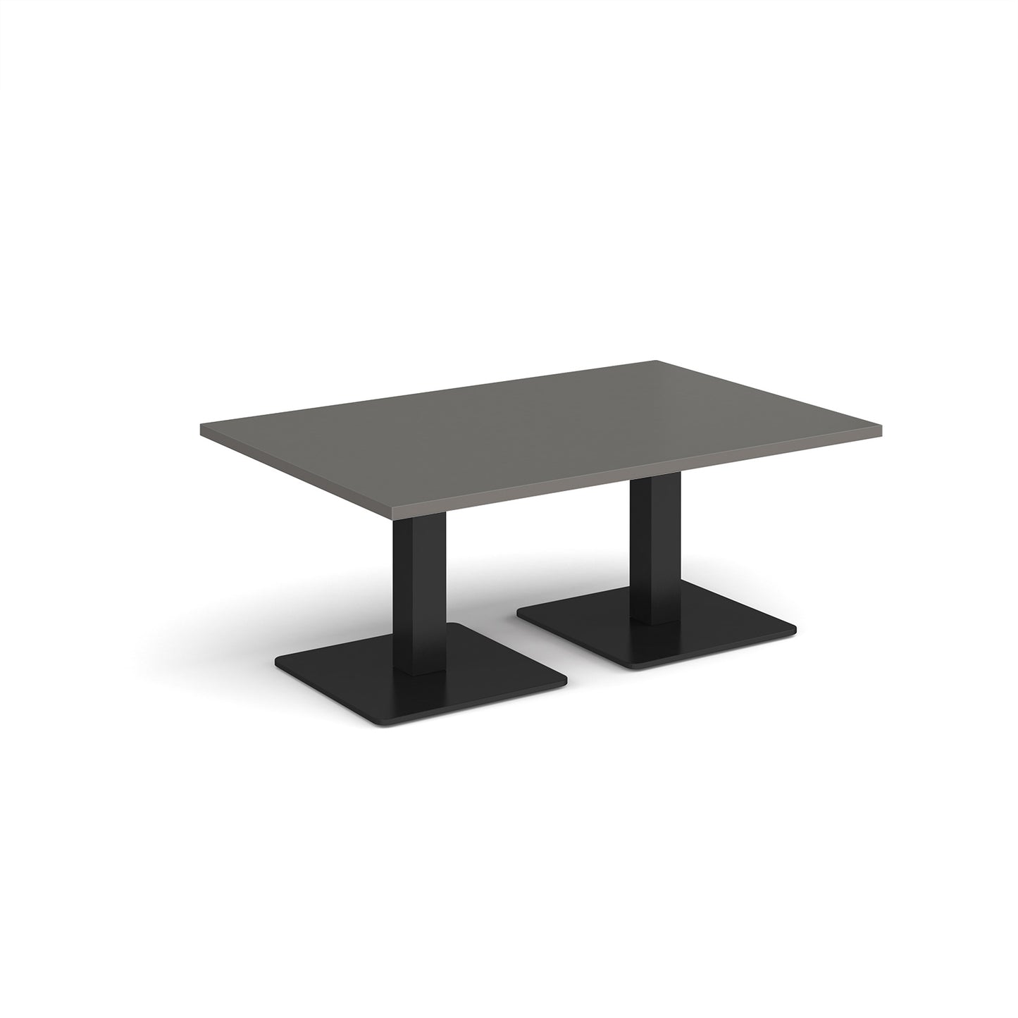 Brescia rectangular coffee table with square bases
