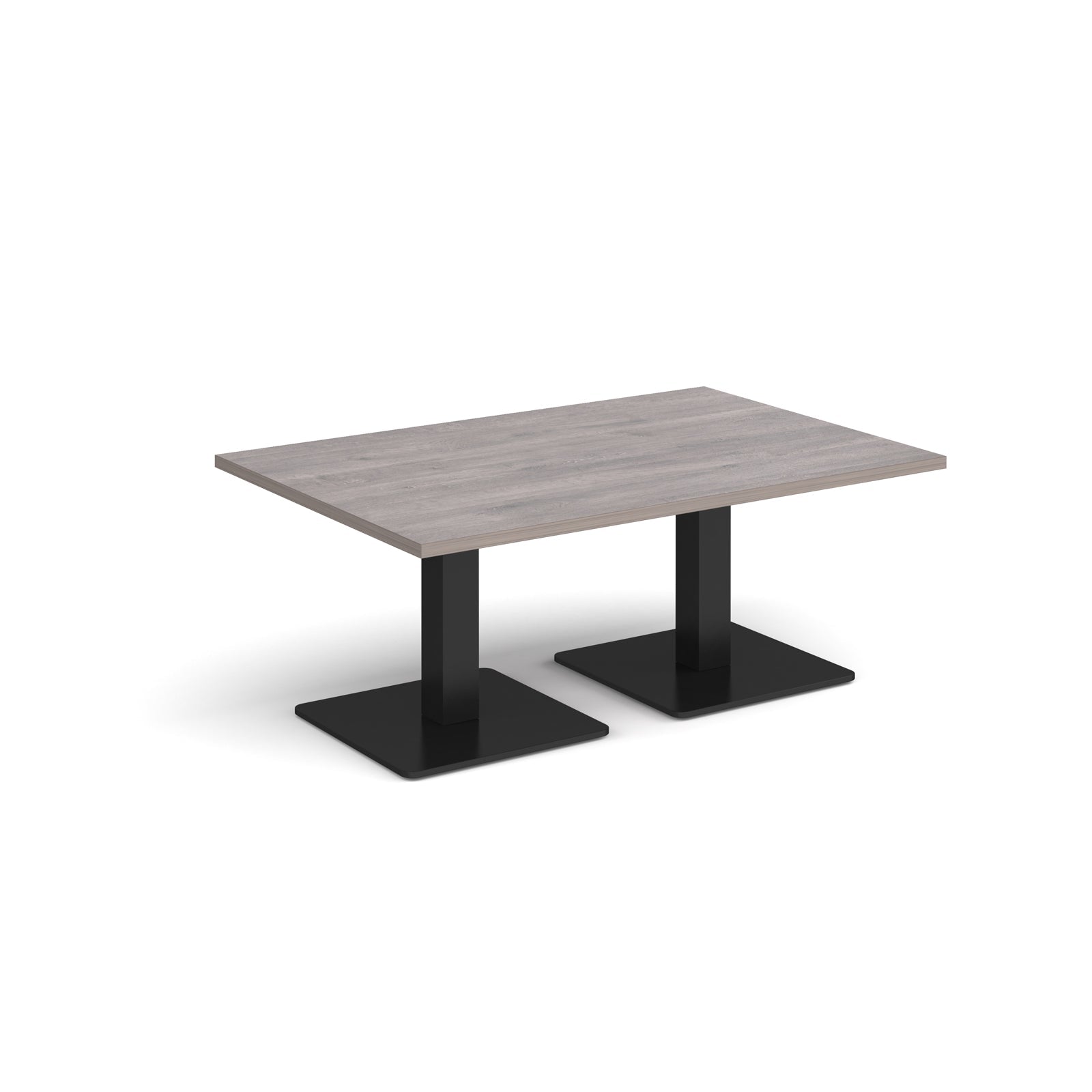 Brescia rectangular coffee table with square bases