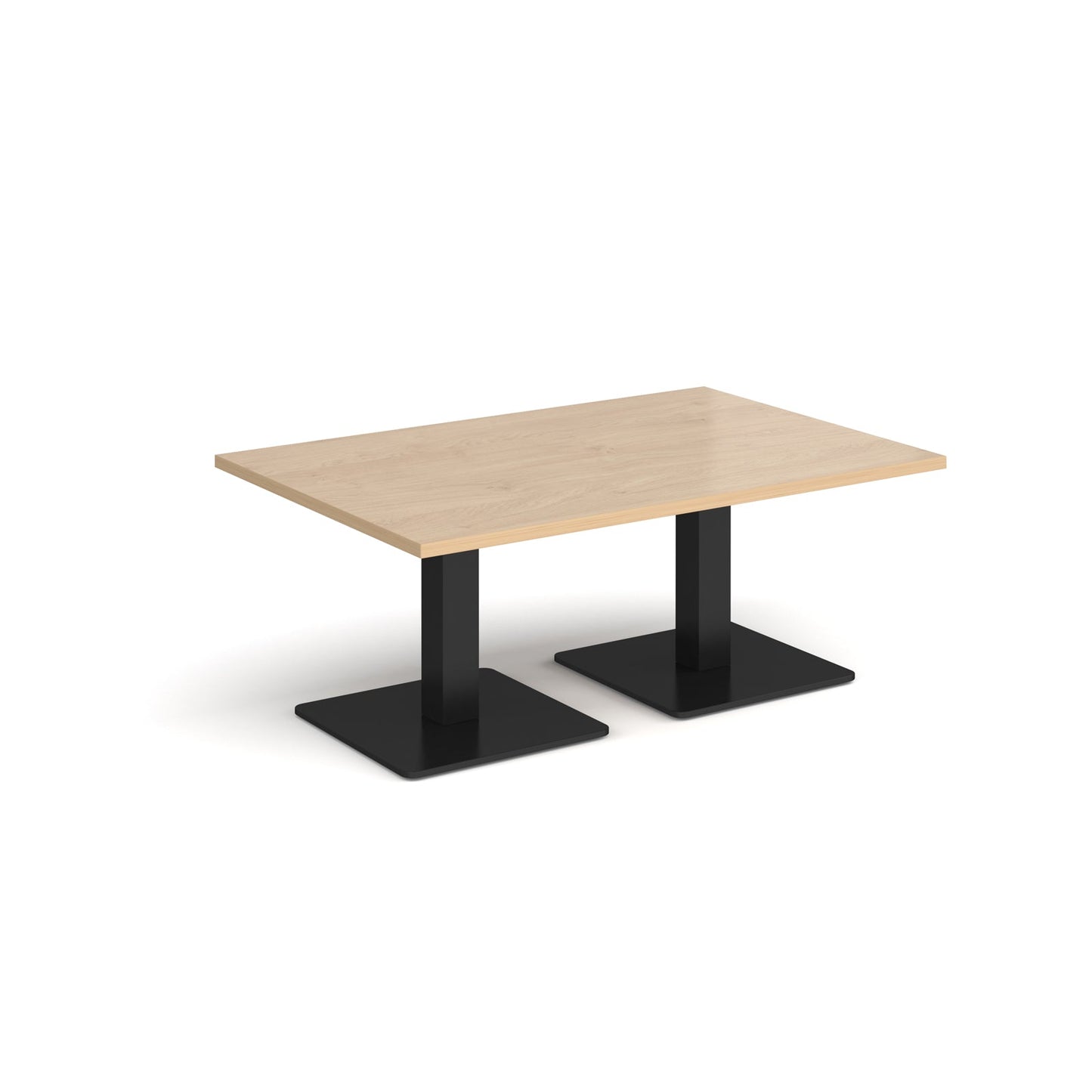 Brescia rectangular coffee table with square bases