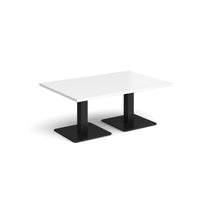 Brescia rectangular coffee table with square bases