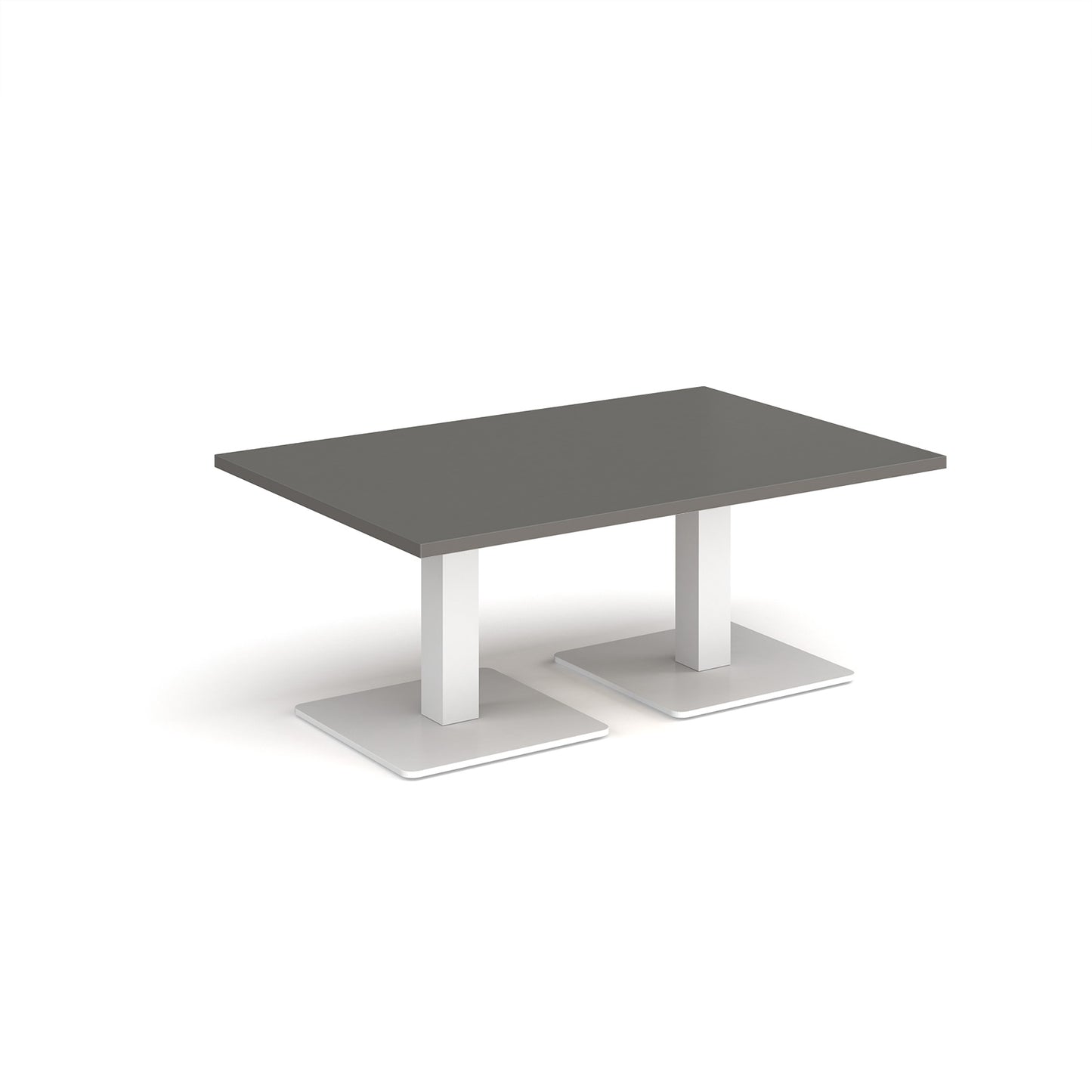 Brescia rectangular coffee table with square bases
