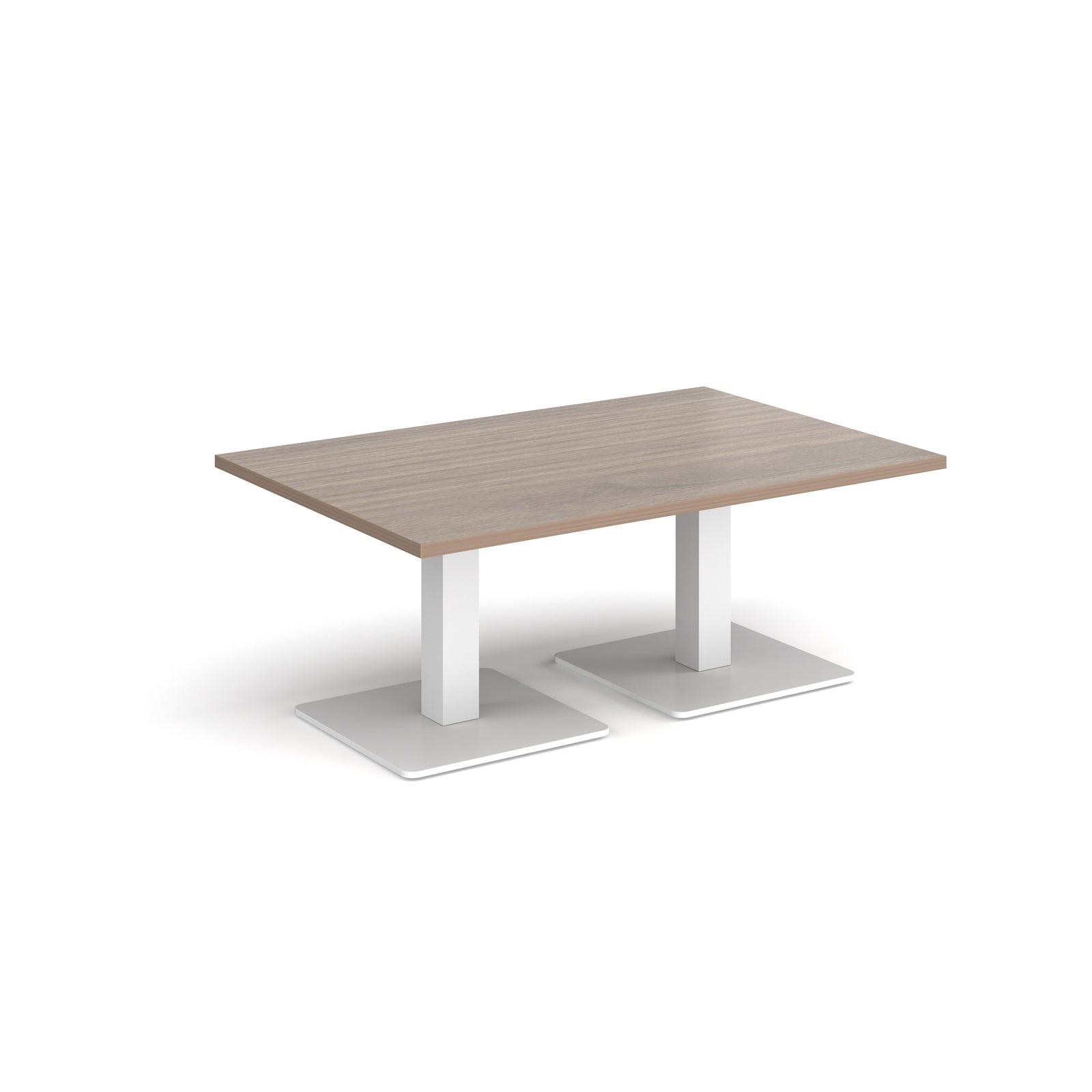 Brescia rectangular coffee table with square bases