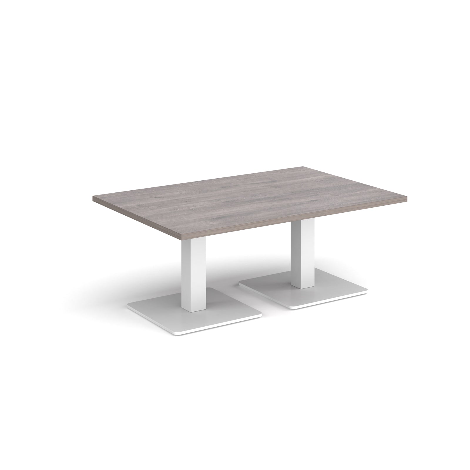 Brescia rectangular coffee table with square bases