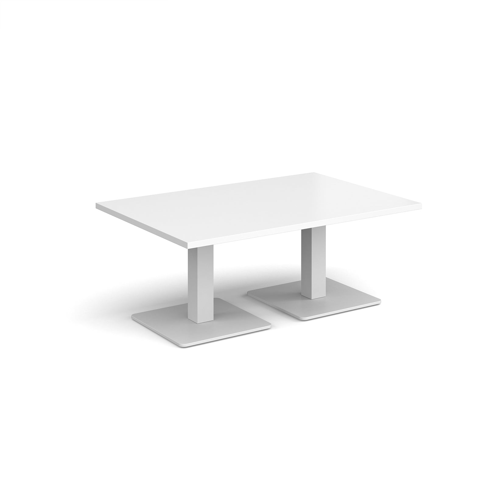 Brescia rectangular coffee table with square bases