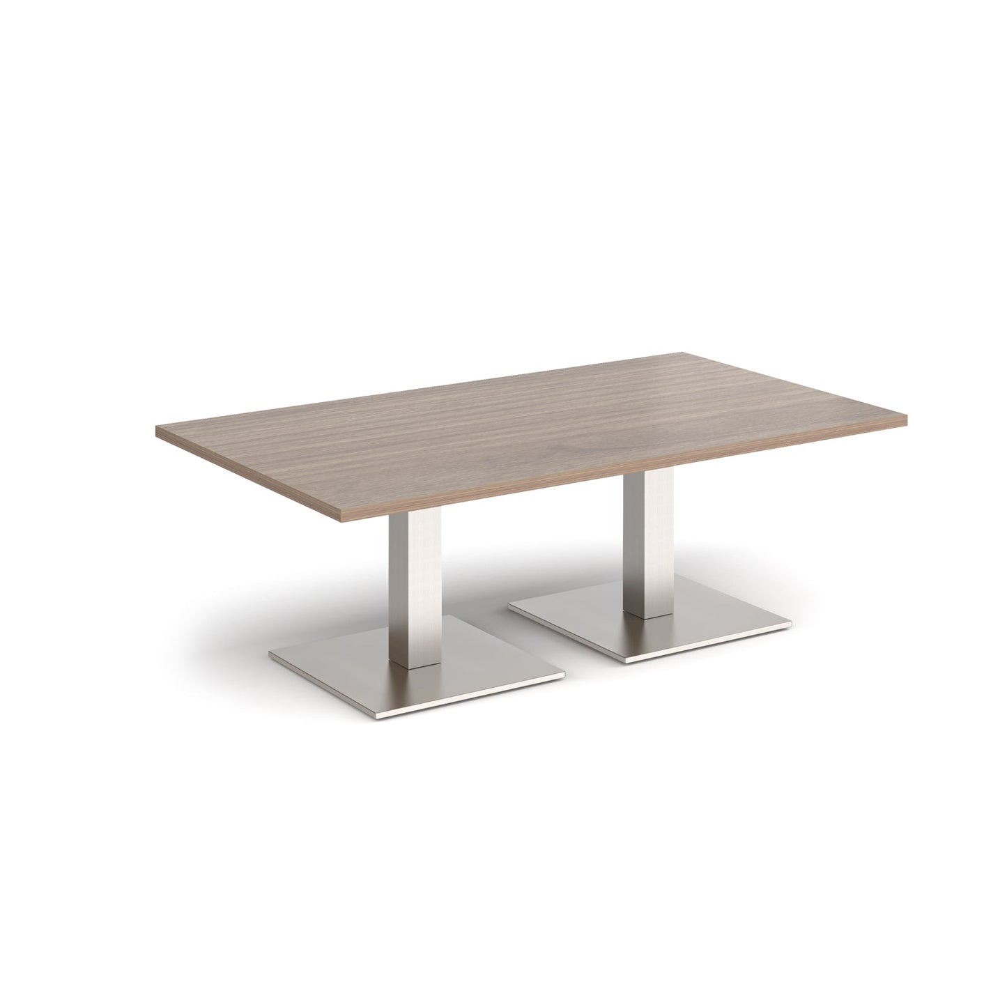 Brescia rectangular coffee table with square bases