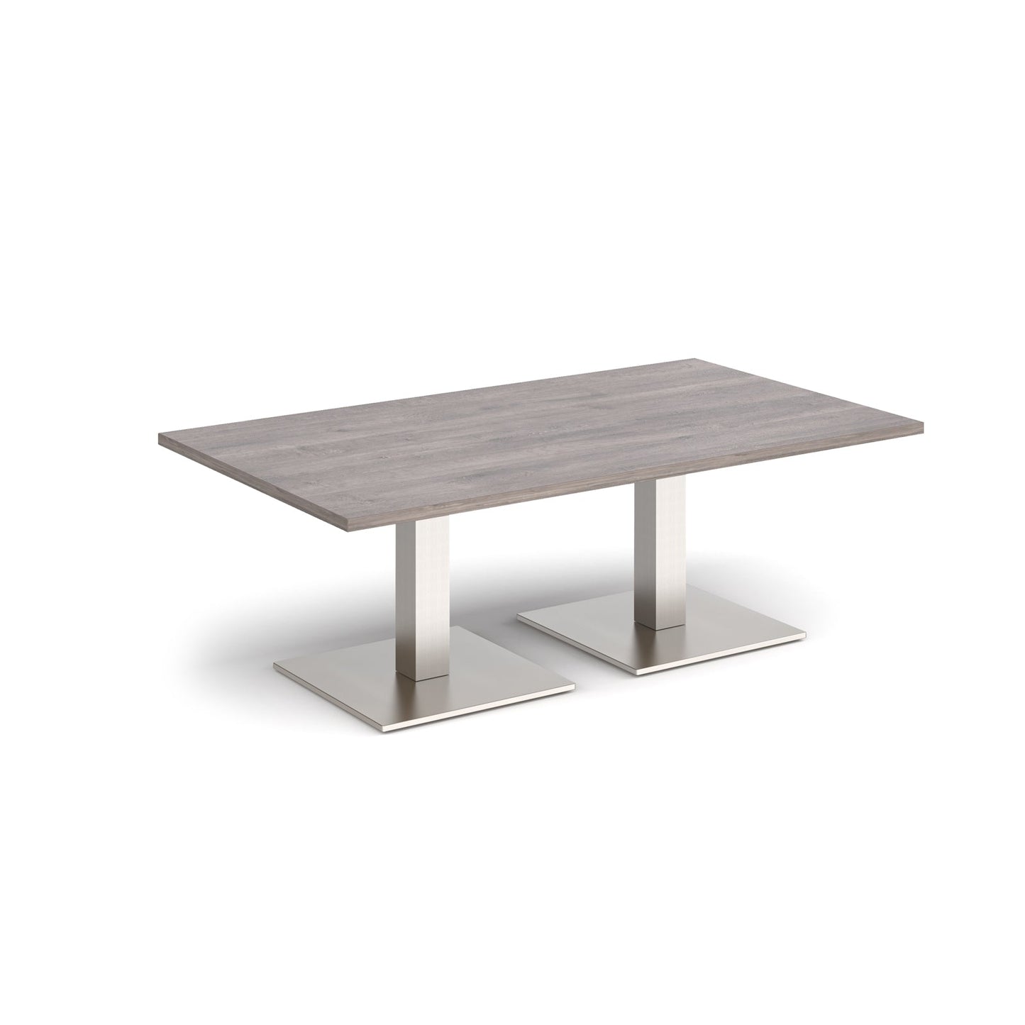 Brescia rectangular coffee table with square bases