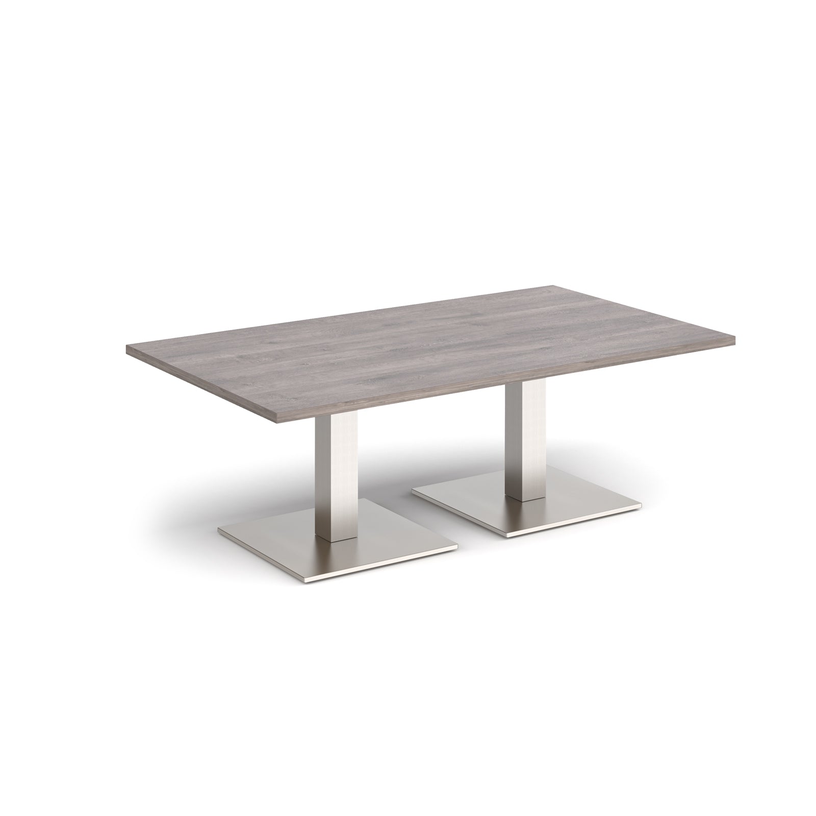 Brescia rectangular coffee table with square bases
