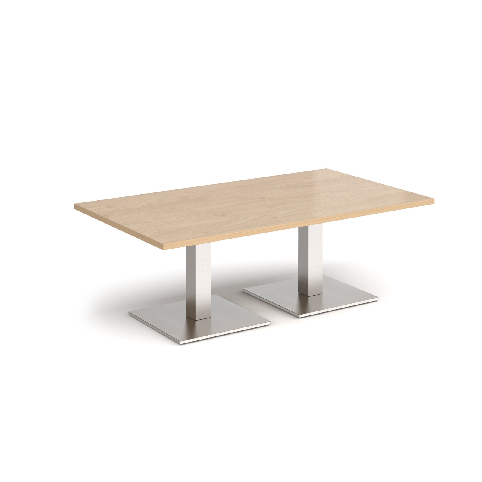 Brescia rectangular coffee table with square bases