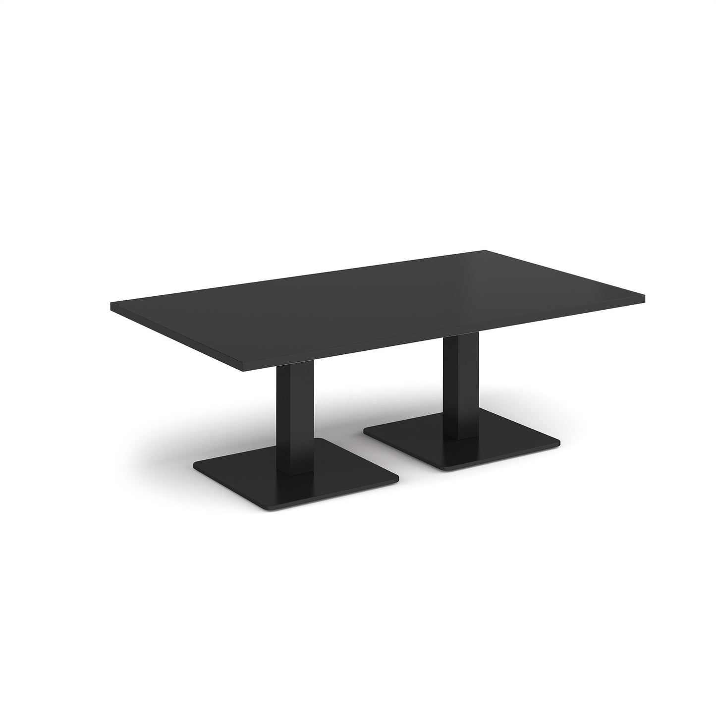 Brescia rectangular coffee table with square bases