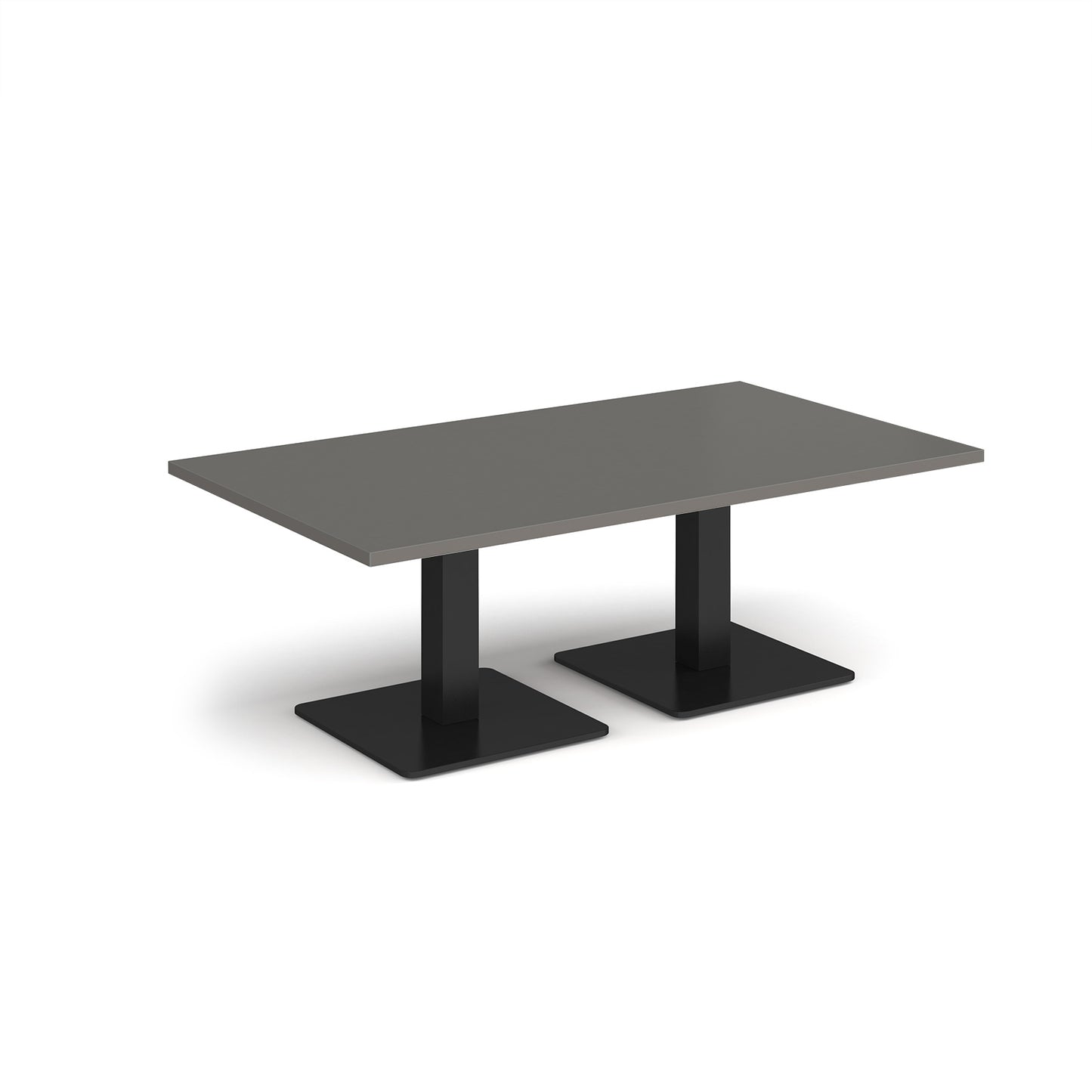 Brescia rectangular coffee table with square bases