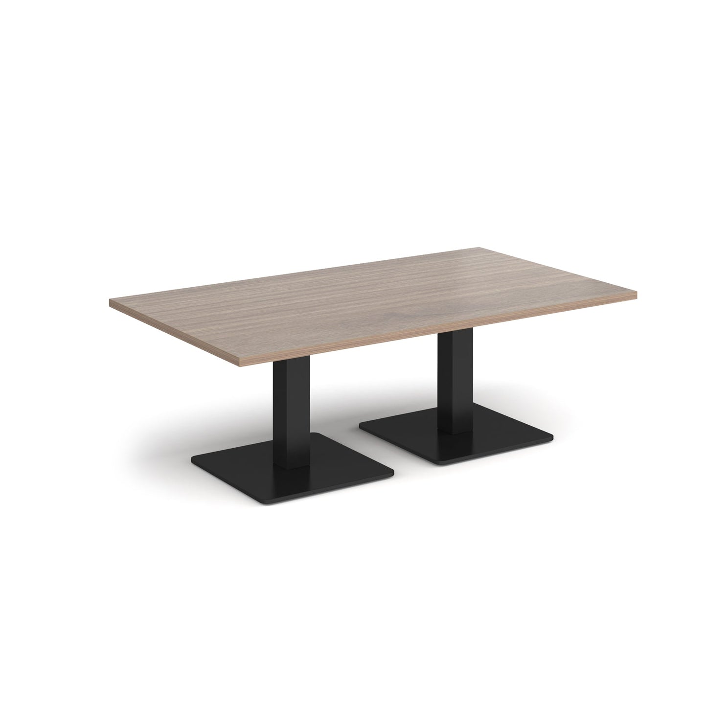 Brescia rectangular coffee table with square bases