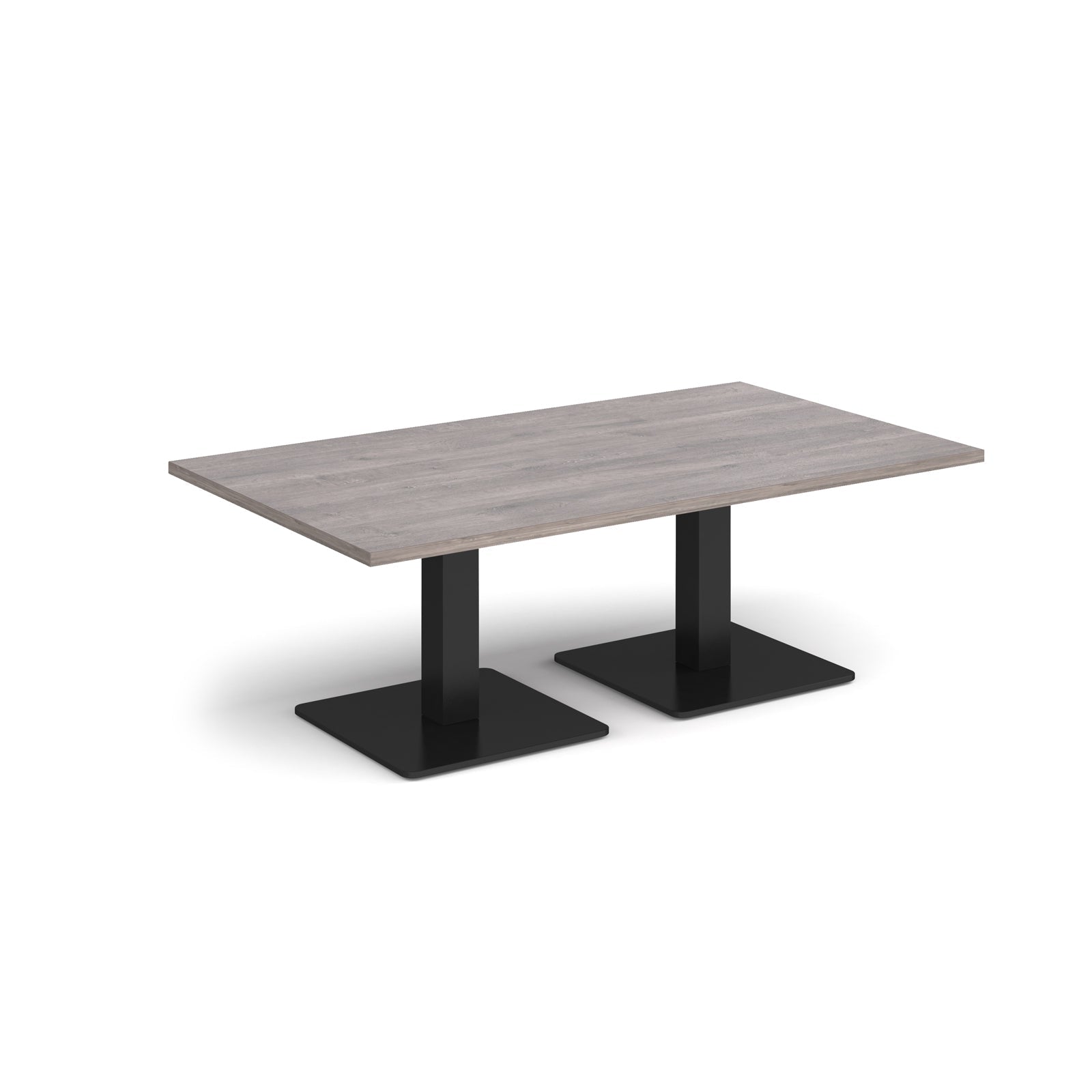 Brescia rectangular coffee table with square bases