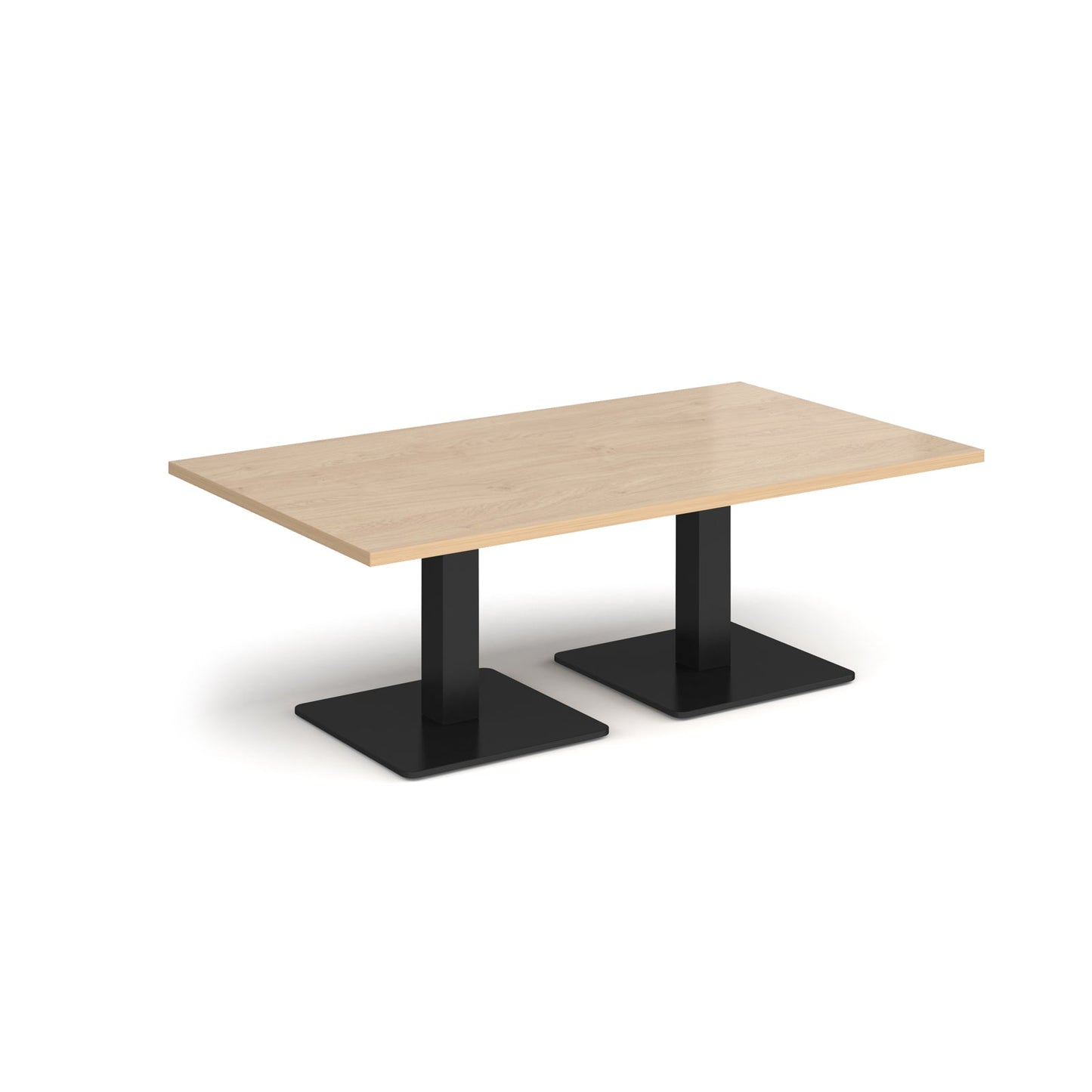Brescia rectangular coffee table with square bases