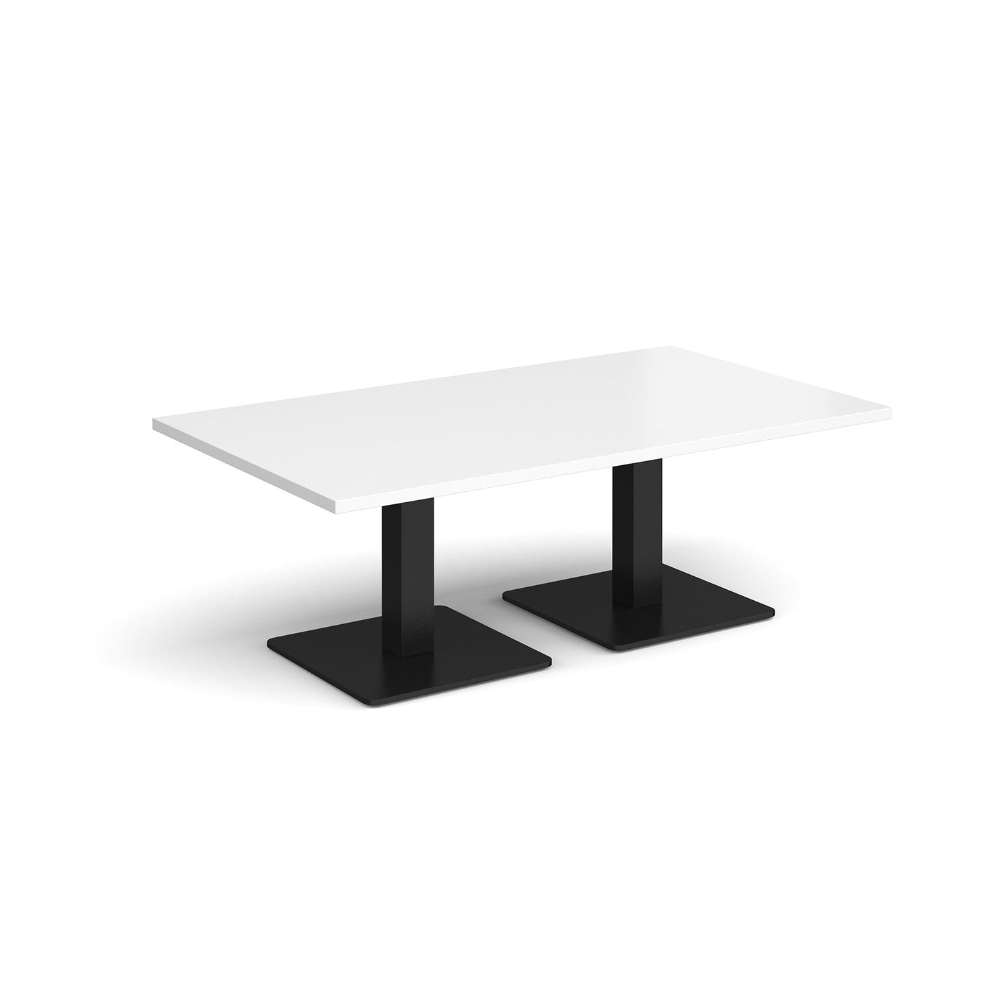 Brescia rectangular coffee table with square bases