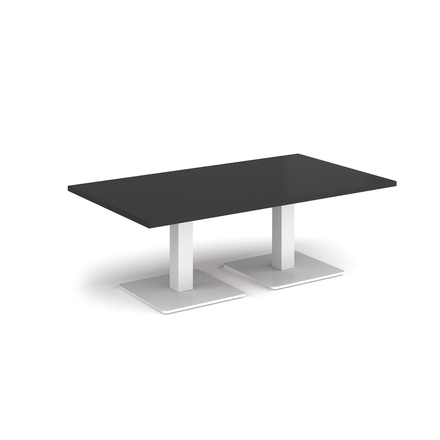 Brescia rectangular coffee table with square bases