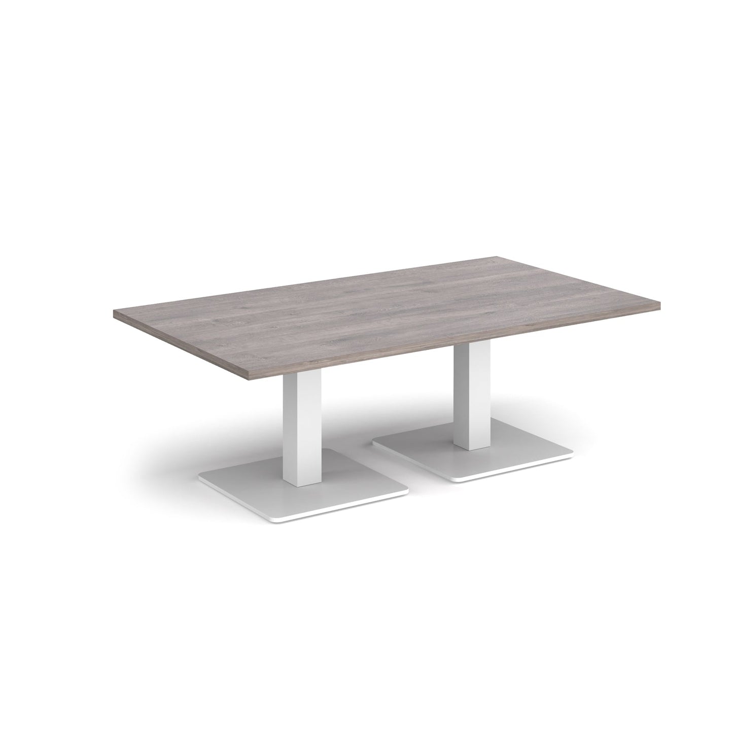 Brescia rectangular coffee table with square bases