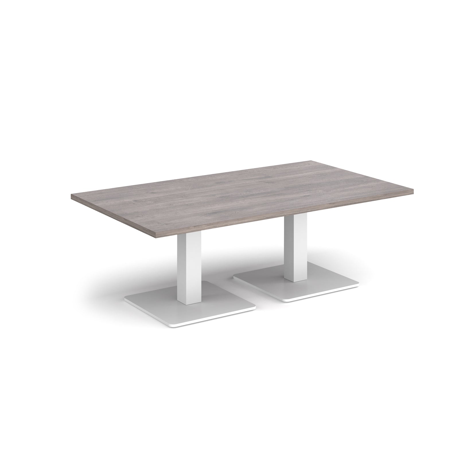 Brescia rectangular coffee table with square bases