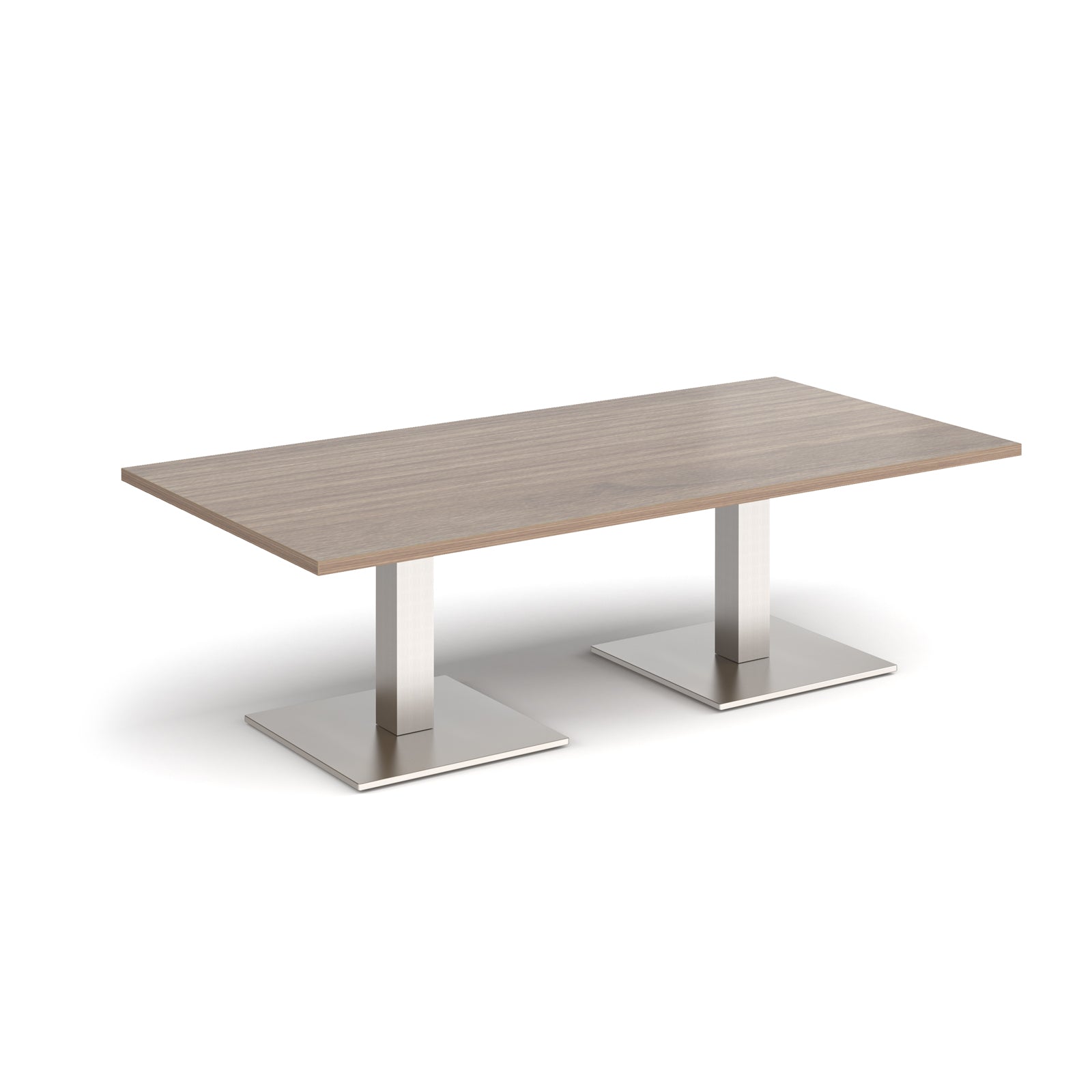 Brescia rectangular coffee table with square bases