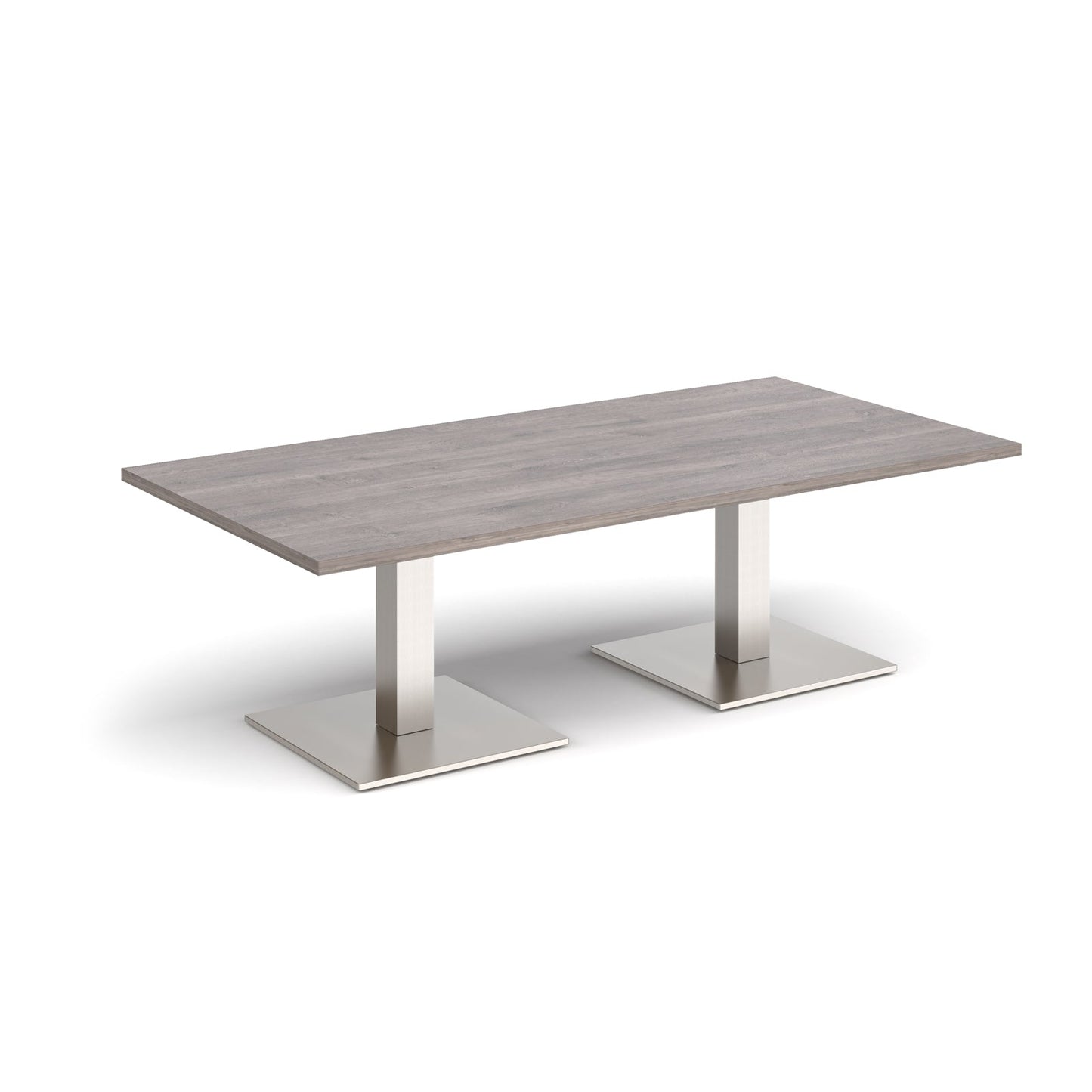 Brescia rectangular coffee table with square bases