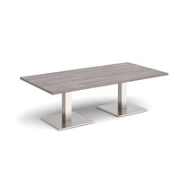 Brescia rectangular coffee table with square bases
