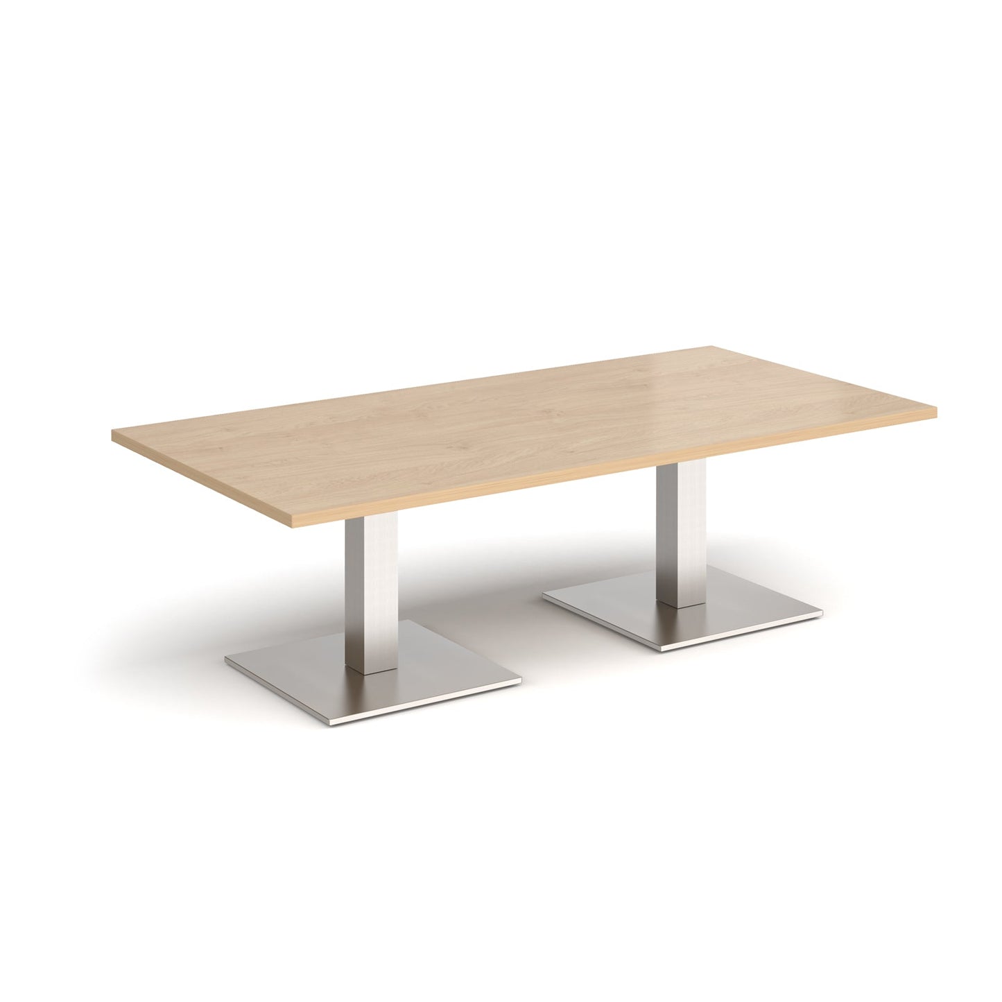 Brescia rectangular coffee table with square bases