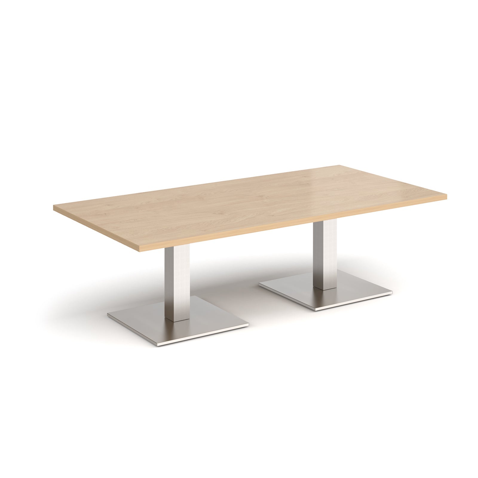 Brescia rectangular coffee table with square bases