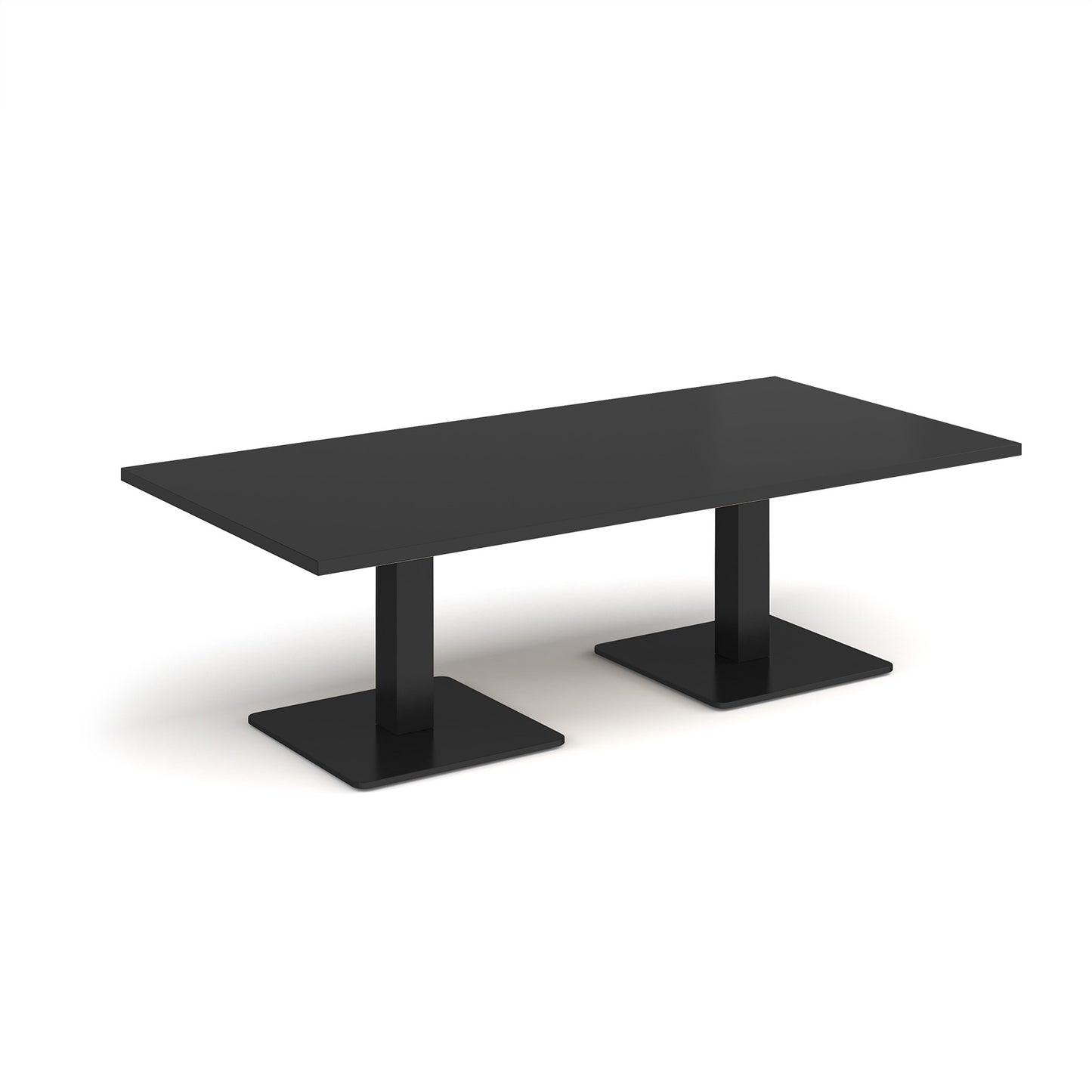Brescia rectangular coffee table with square bases