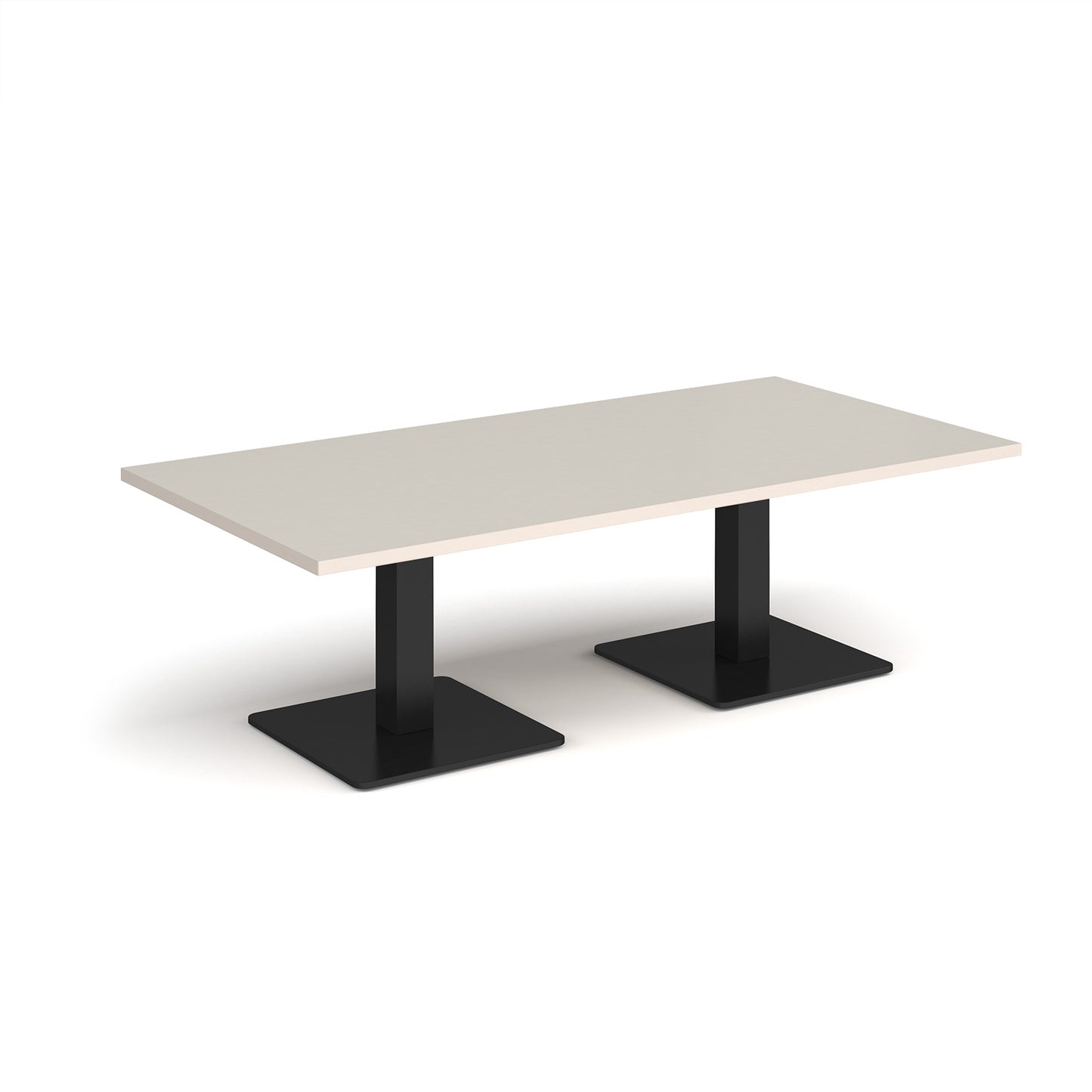 Brescia rectangular coffee table with square bases