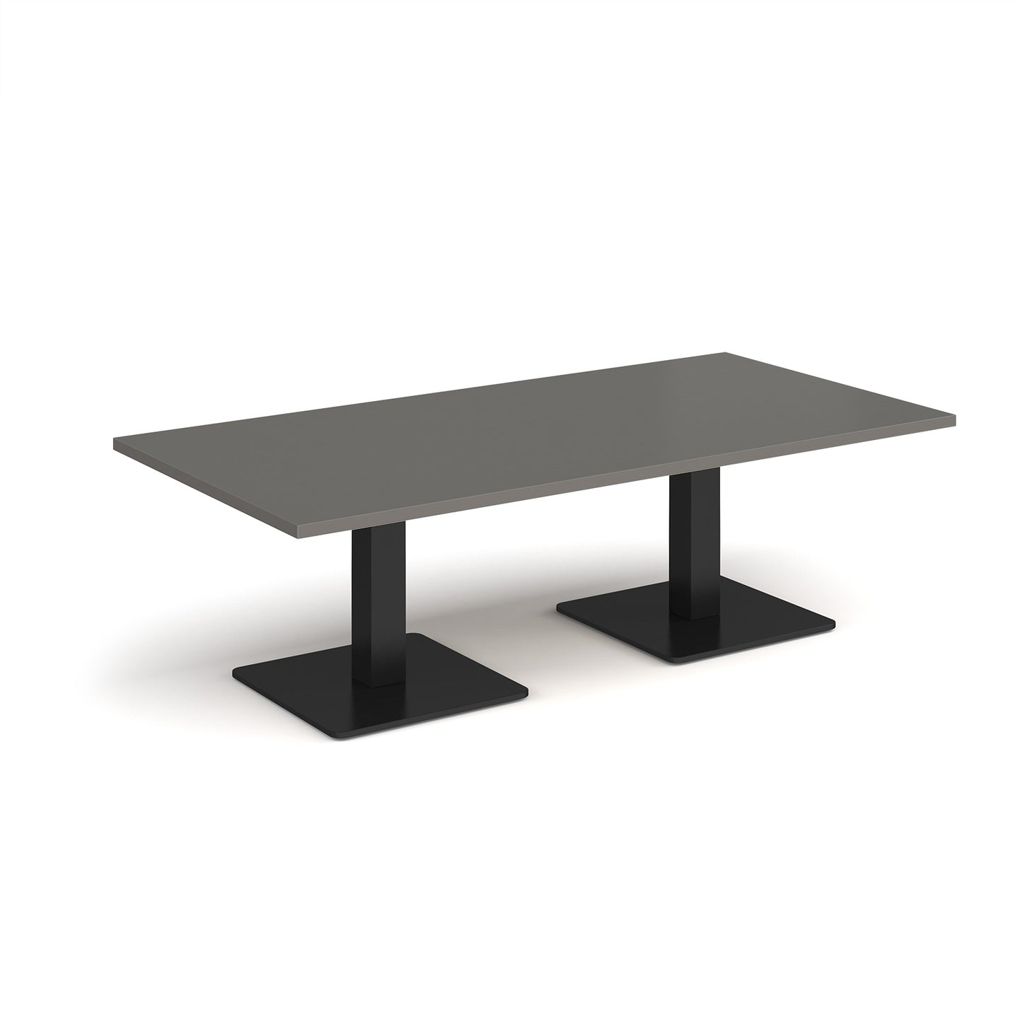 Brescia rectangular coffee table with square bases