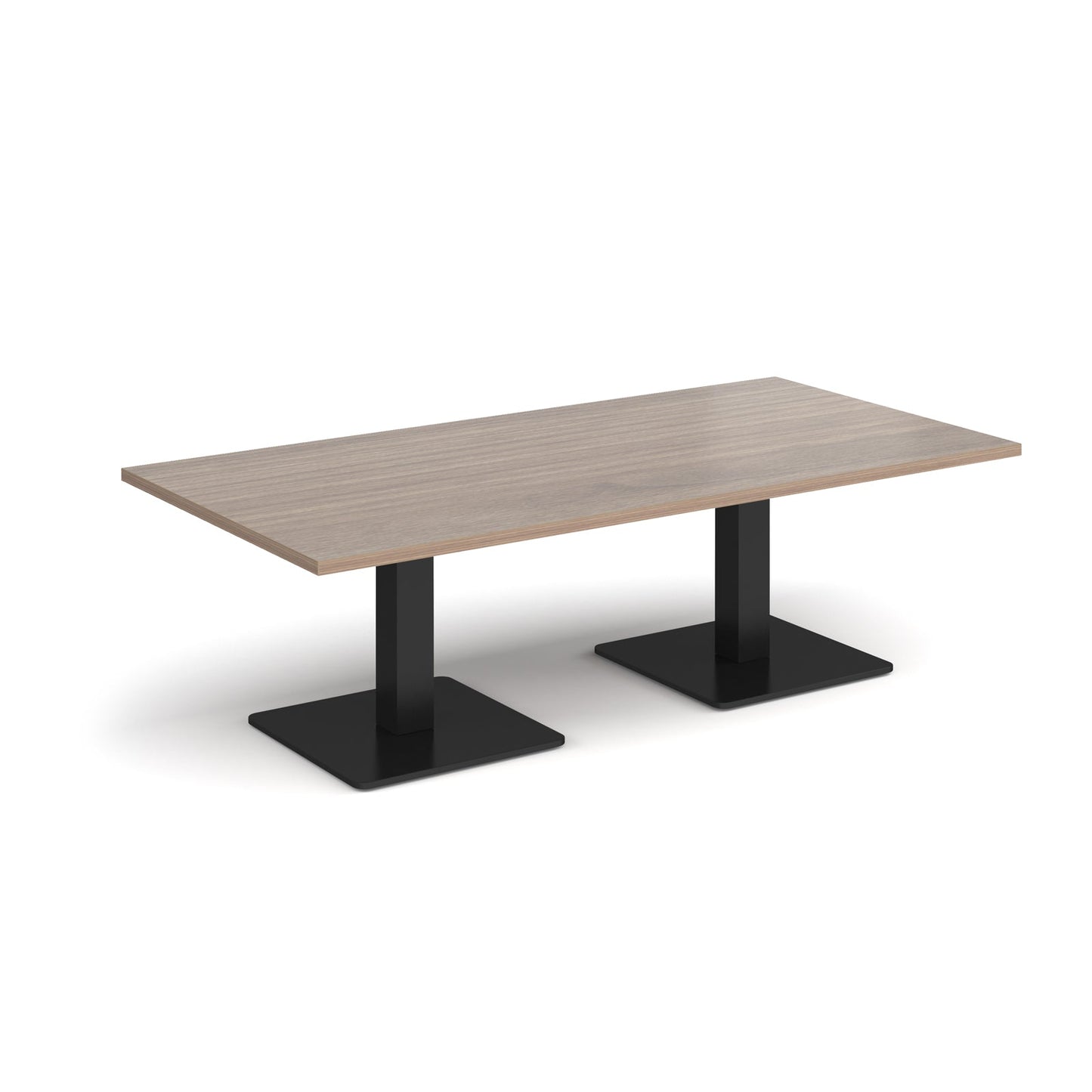 Brescia rectangular coffee table with square bases