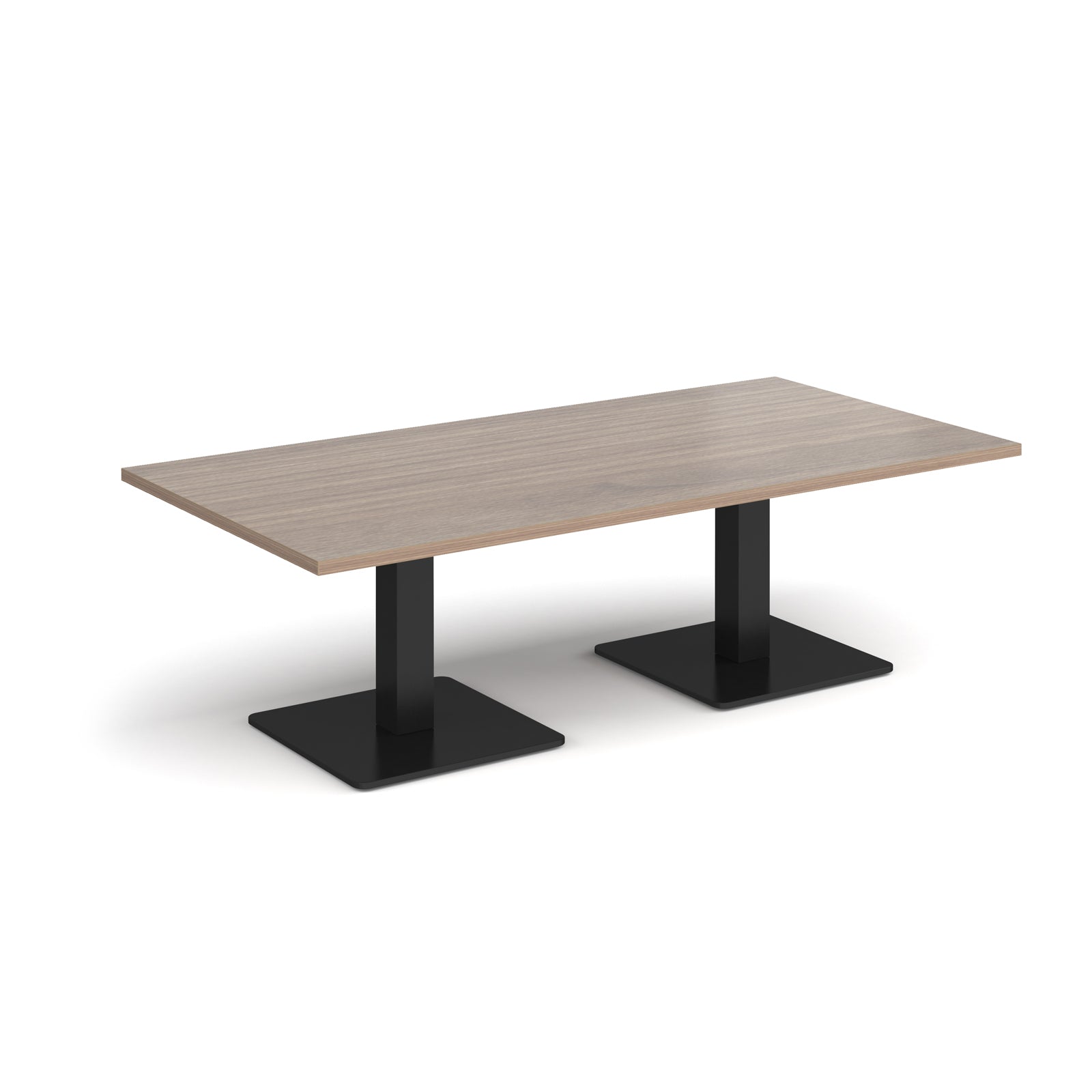 Brescia rectangular coffee table with square bases