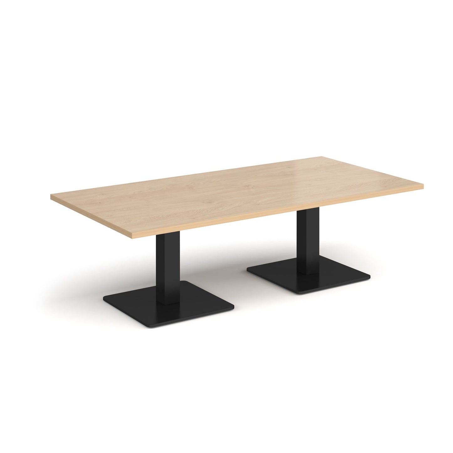 Brescia rectangular coffee table with square bases