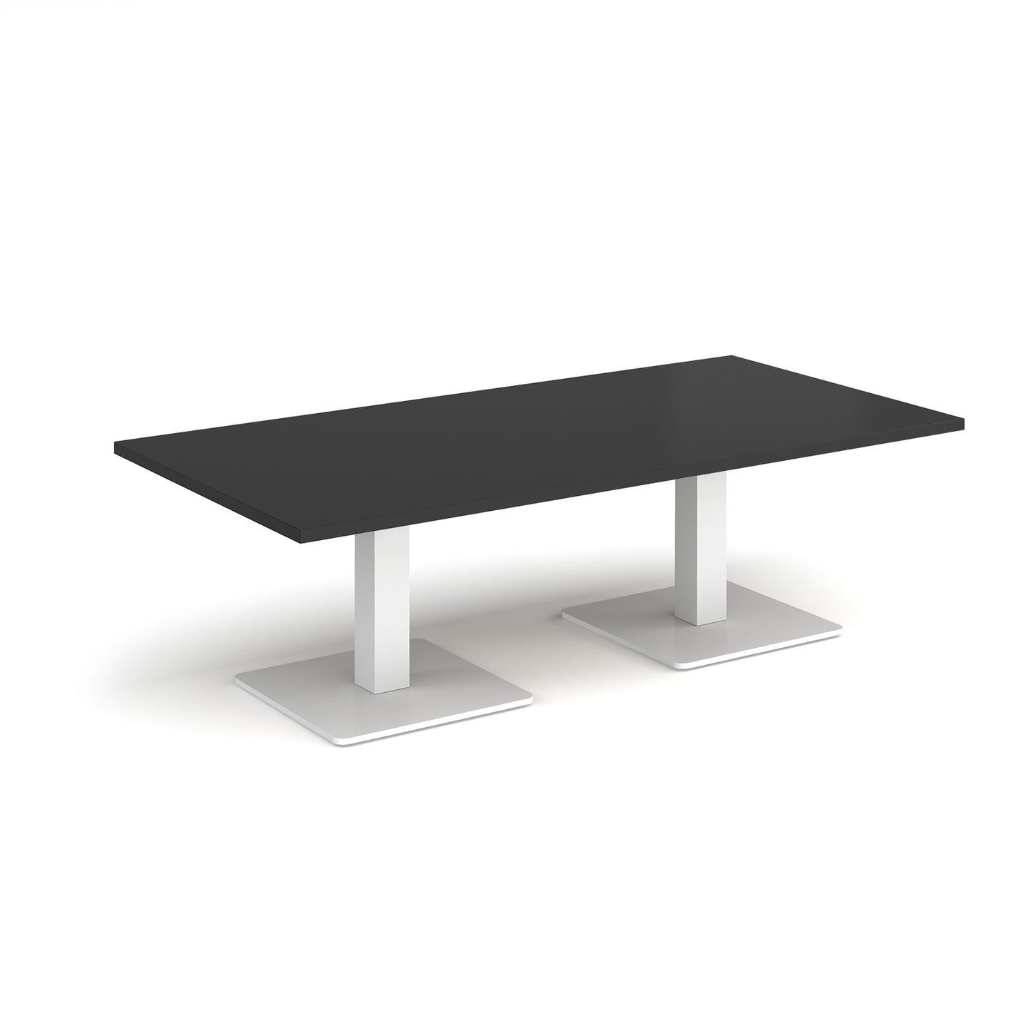 Brescia rectangular coffee table with square bases