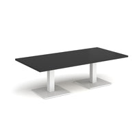 Brescia rectangular coffee table with square bases