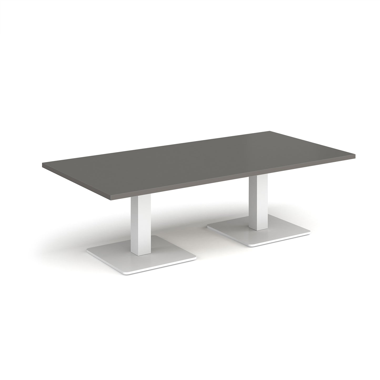 Brescia rectangular coffee table with square bases