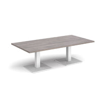 Brescia rectangular coffee table with square bases