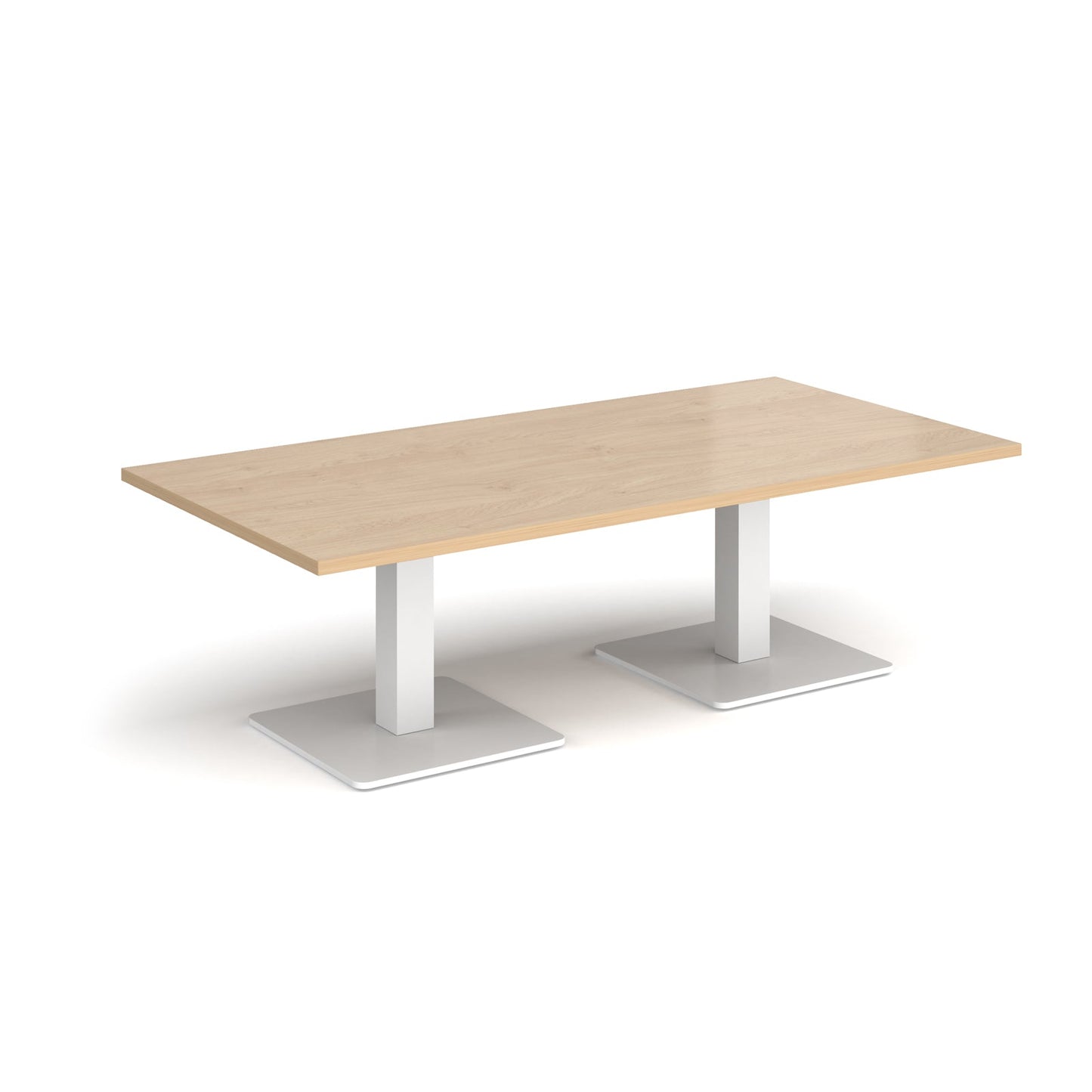 Brescia rectangular coffee table with square bases