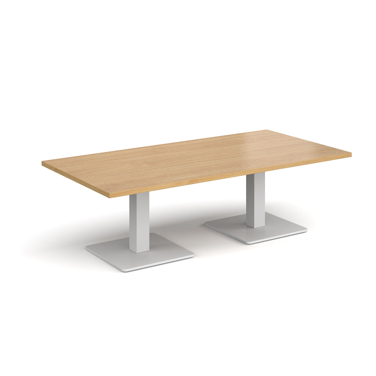 Brescia rectangular coffee table with square bases