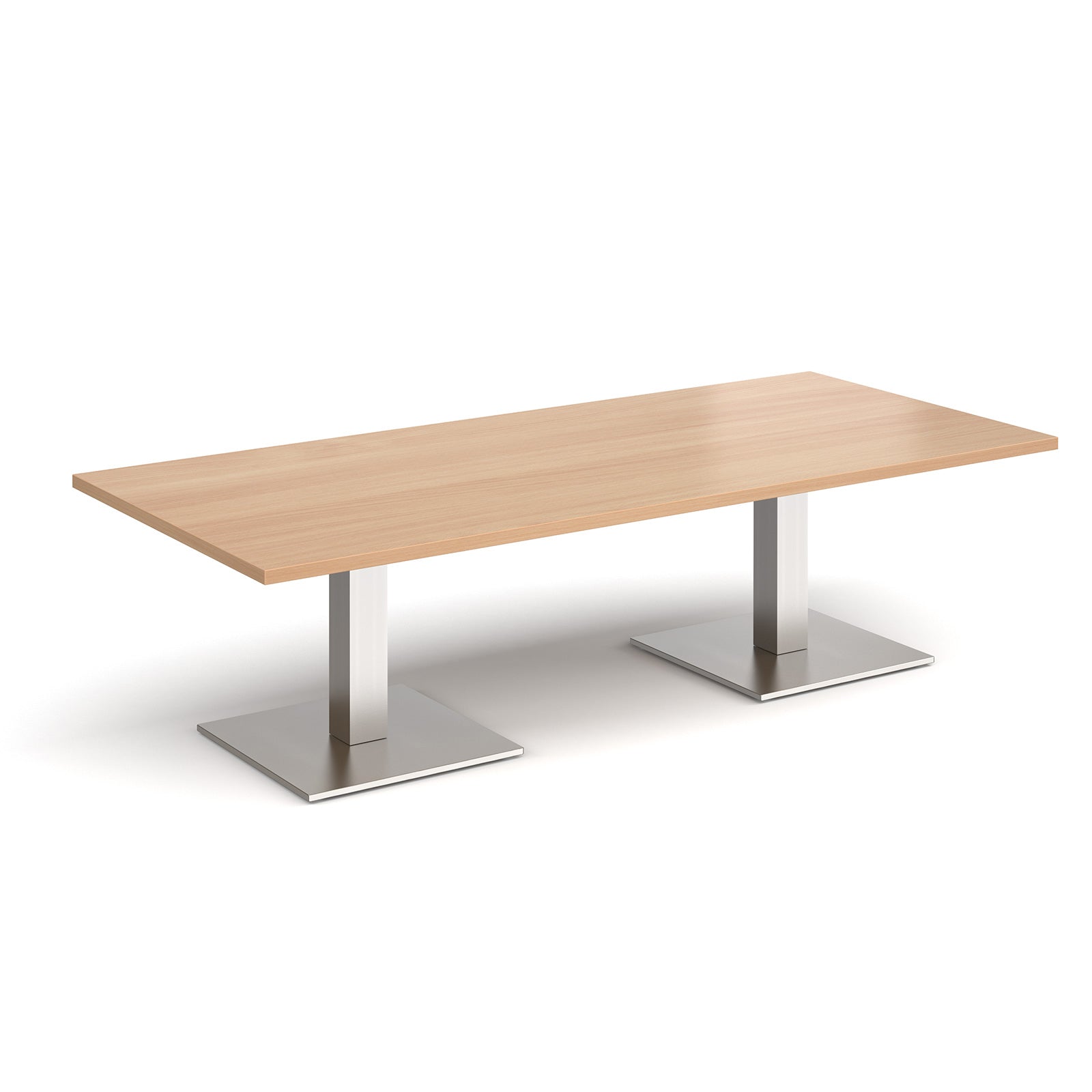 Brescia rectangular coffee table with square bases