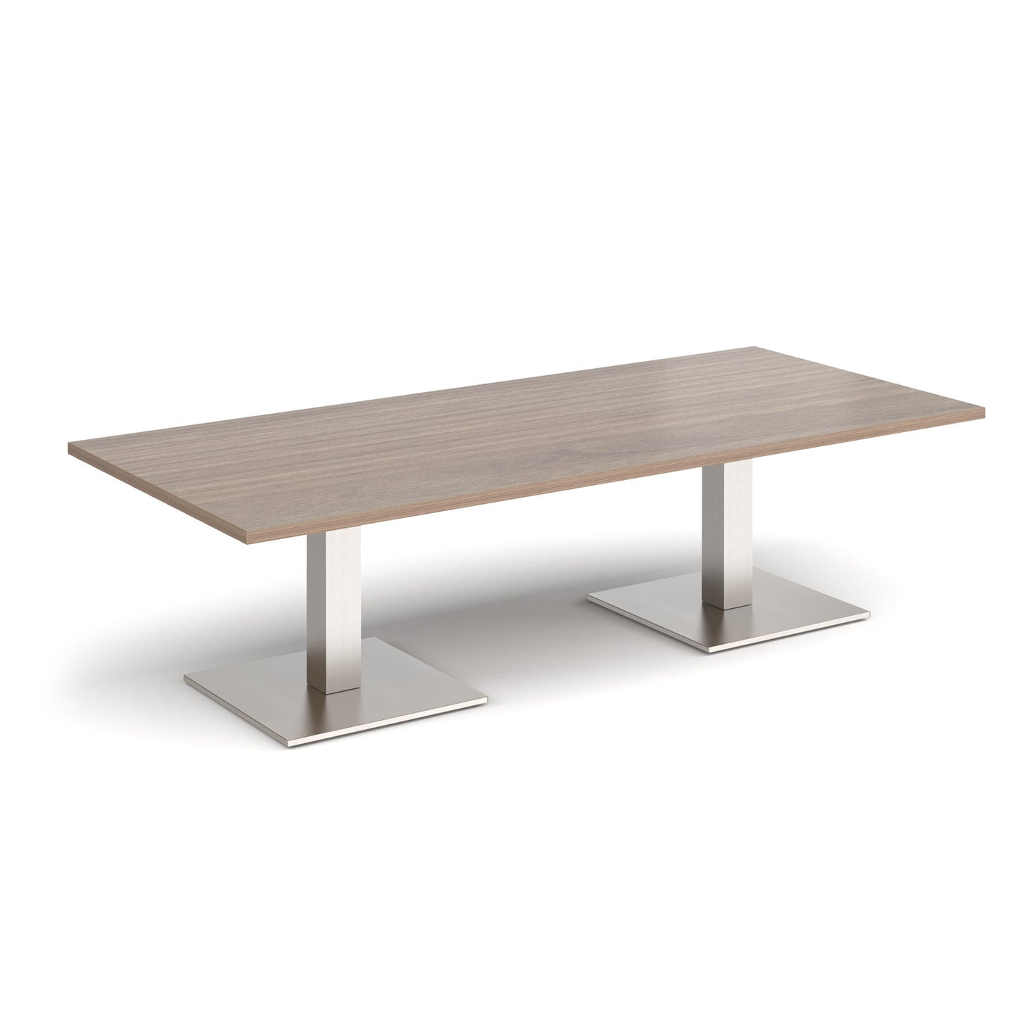 Brescia rectangular coffee table with square bases