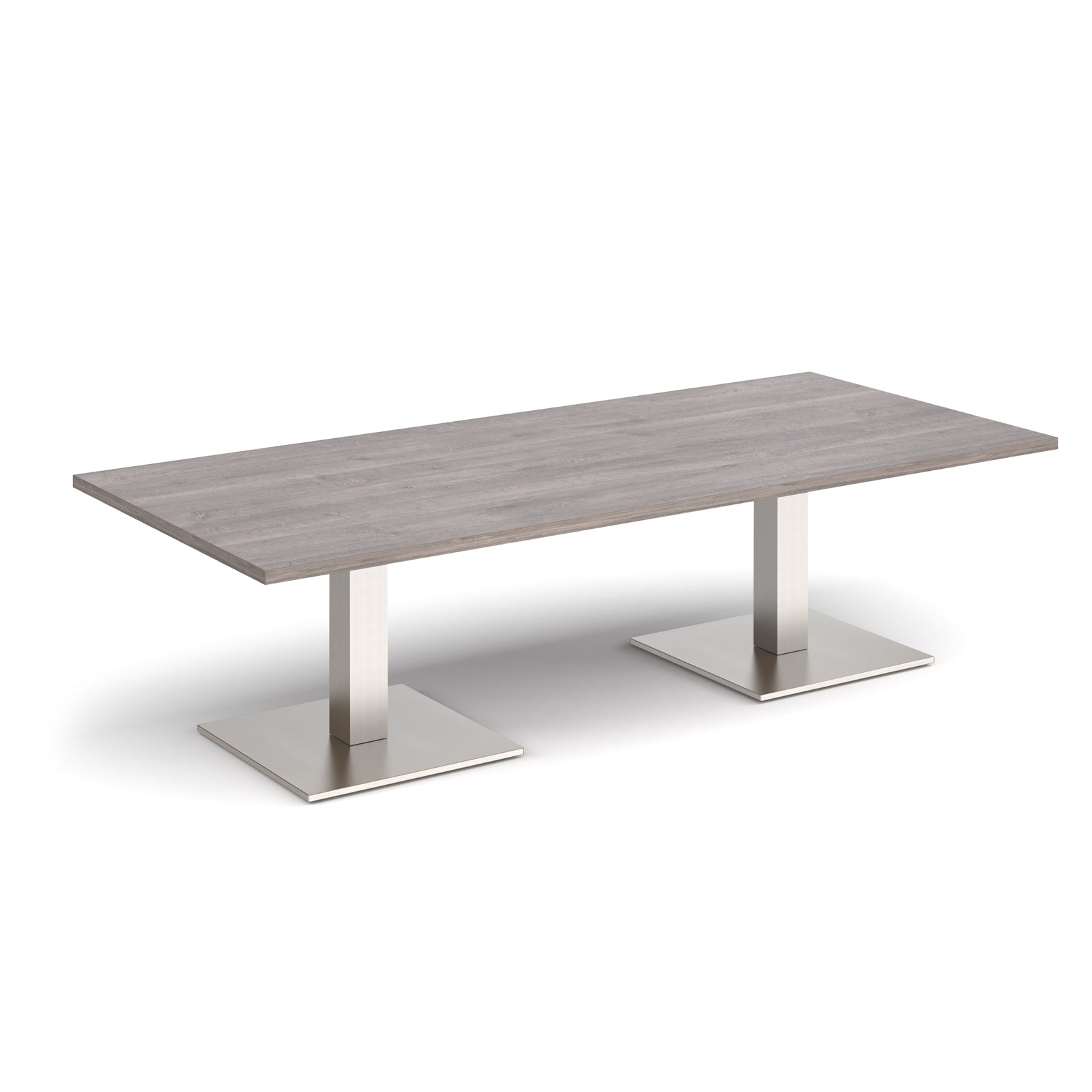Brescia rectangular coffee table with square bases